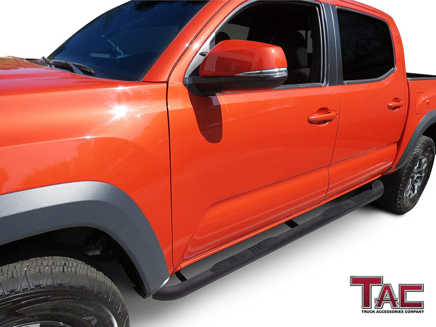 Tac Side Steps Running Boards Compatible With 2005-2023 Toyota Tacoma Double Cab Truck Pickup 3” Texture Black Side Bars Nerf Bars Off Road Accessories