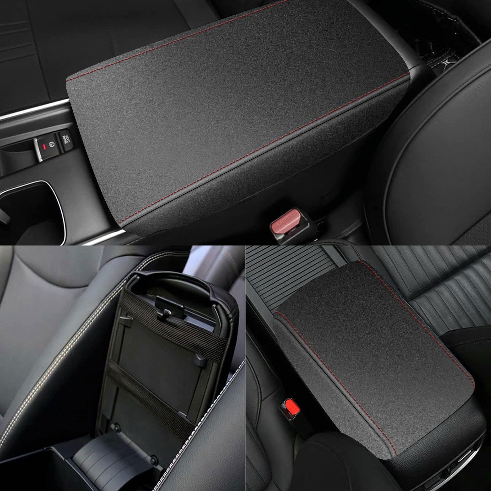 Aomsazto Console Cover For Altima Nissan 2019-2022 2023 Black Armrest Cushion For Nissan