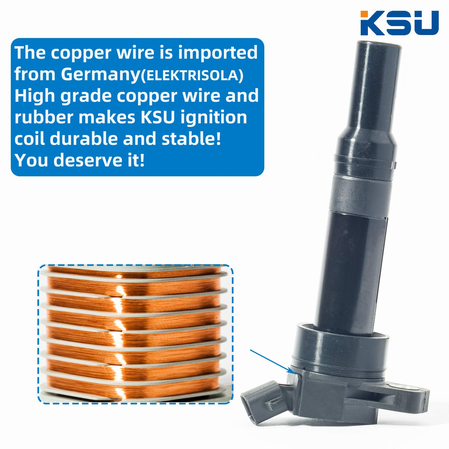 KSU Coil pack compatible with Kia Forte 1.8L L4 2014 2015 2016 2.0L 2014 2015 2016 2017 2018