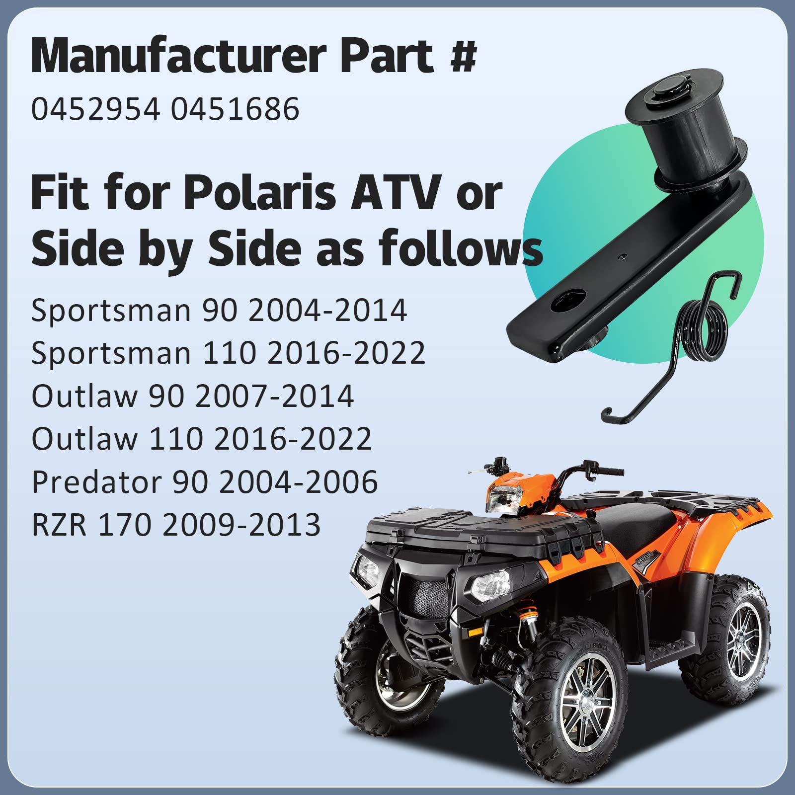 M Mati Chain Tensioner For Polaris Sportsman 90 110 Outlaw 90 110 Predator 90 Rzr 170 0452954 0451686