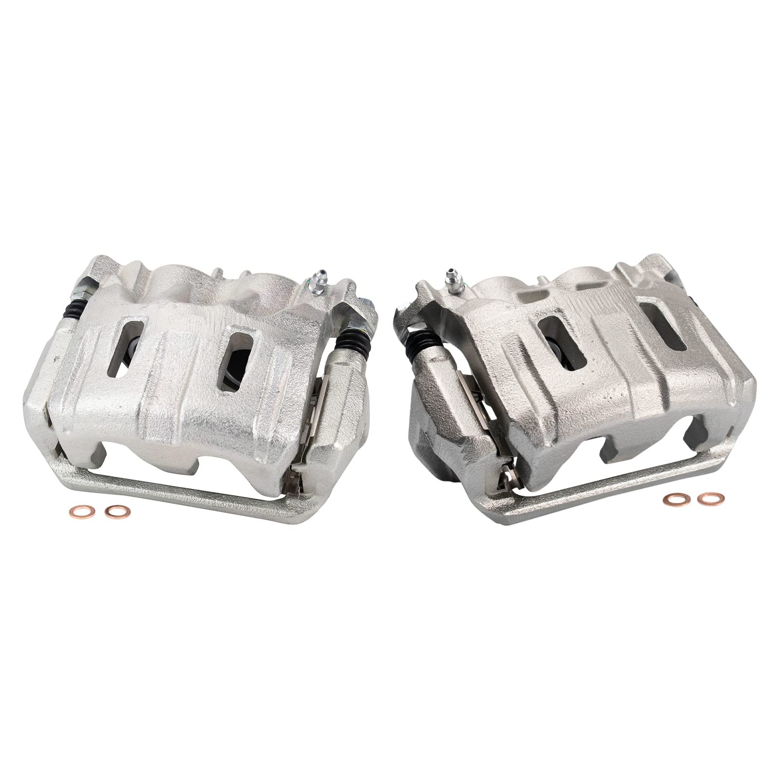 Trq Front Brake Caliper Set Driver & Passenger Side Compatible With 2011-2017 Honda Odyssey