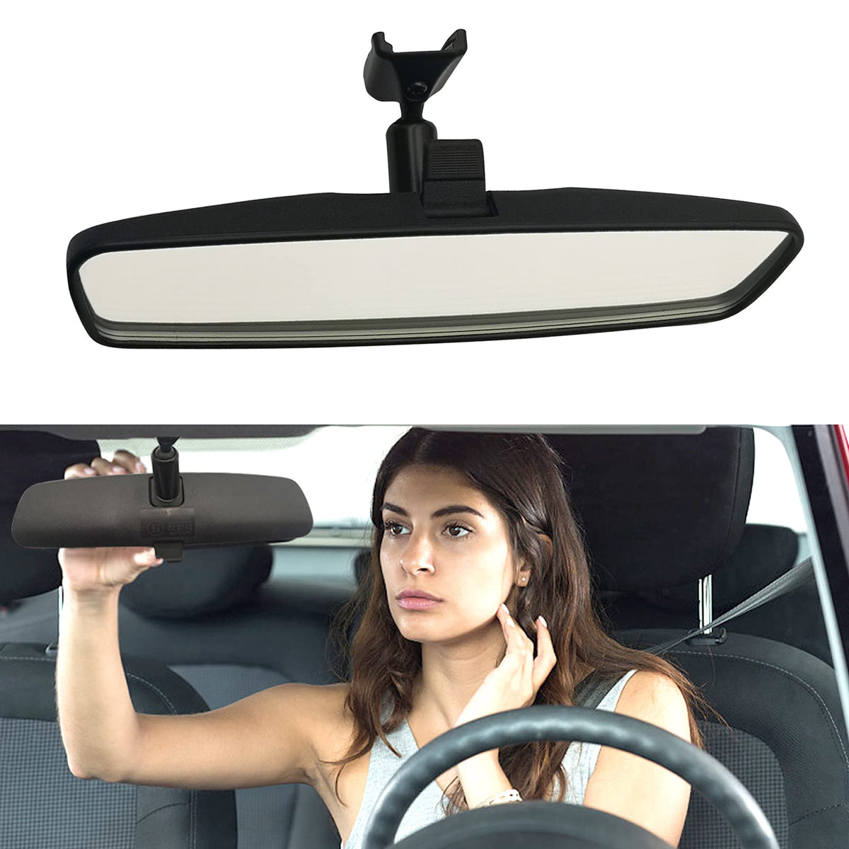 Jingea 10.6'' Rear View Mirror, Interior Rearview Mirror Kit Compatible With Toyota Camry Yaris 4Runner Celica Mr2 Spyder Prius