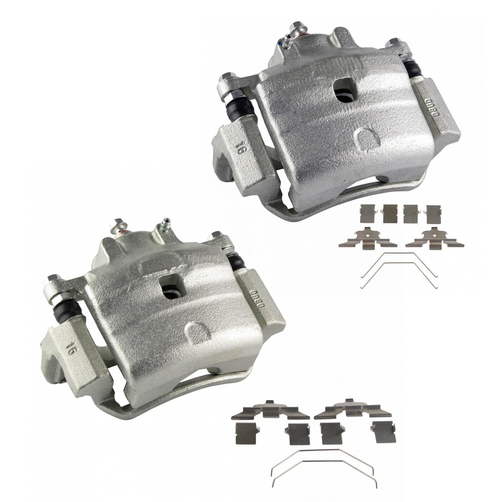 Trq Front Brake Caliper Set Compatible With 2006-2012 Ford Fusion 2007-2012 Lincoln Mkz 2006 Zephyr 2006-2013 Mazda 6 2006-2011