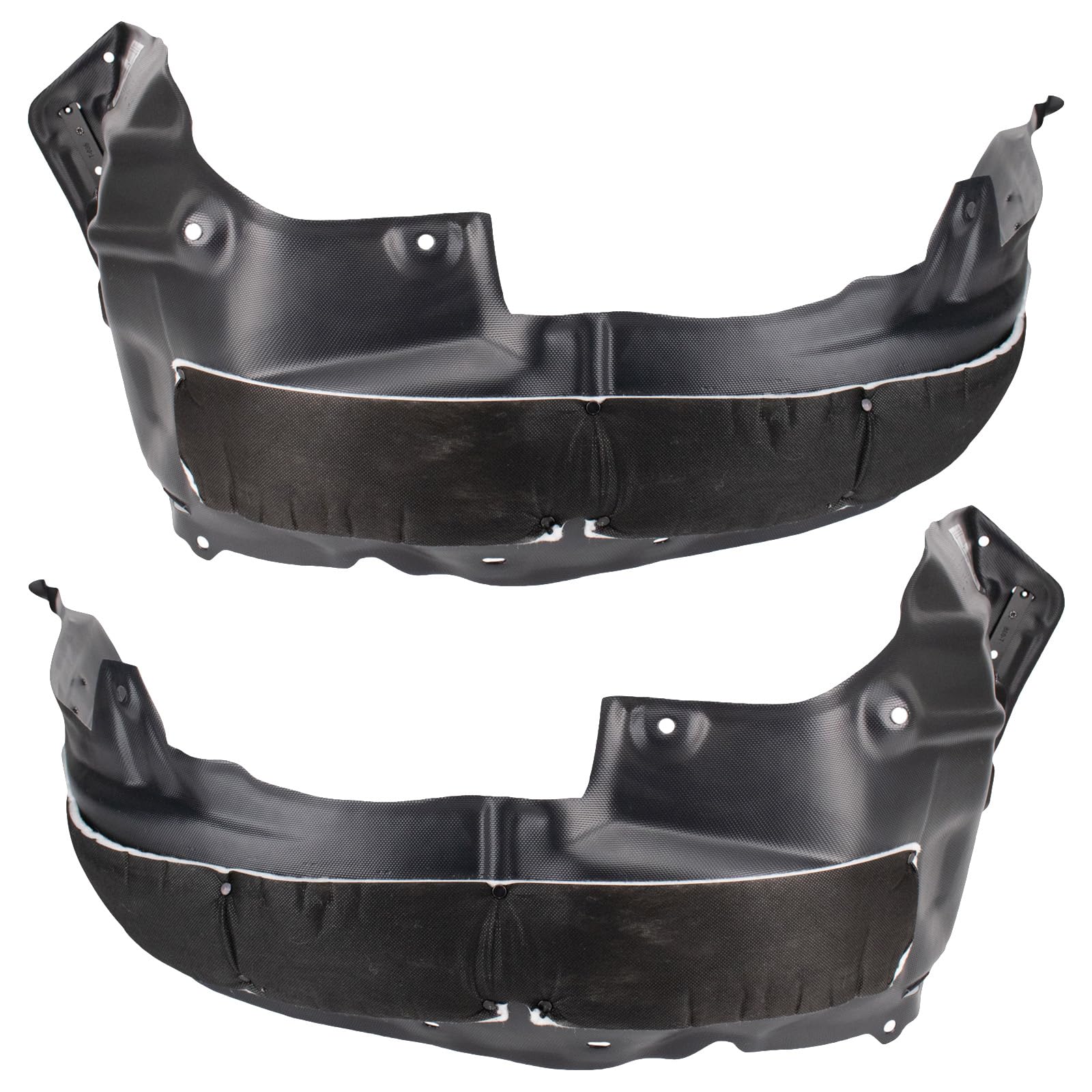 Trq Front Inner Fender Liner Set Compatible With 2015-2017 Lexus Nx200T Nx300H Lx1248135 Lx1249135