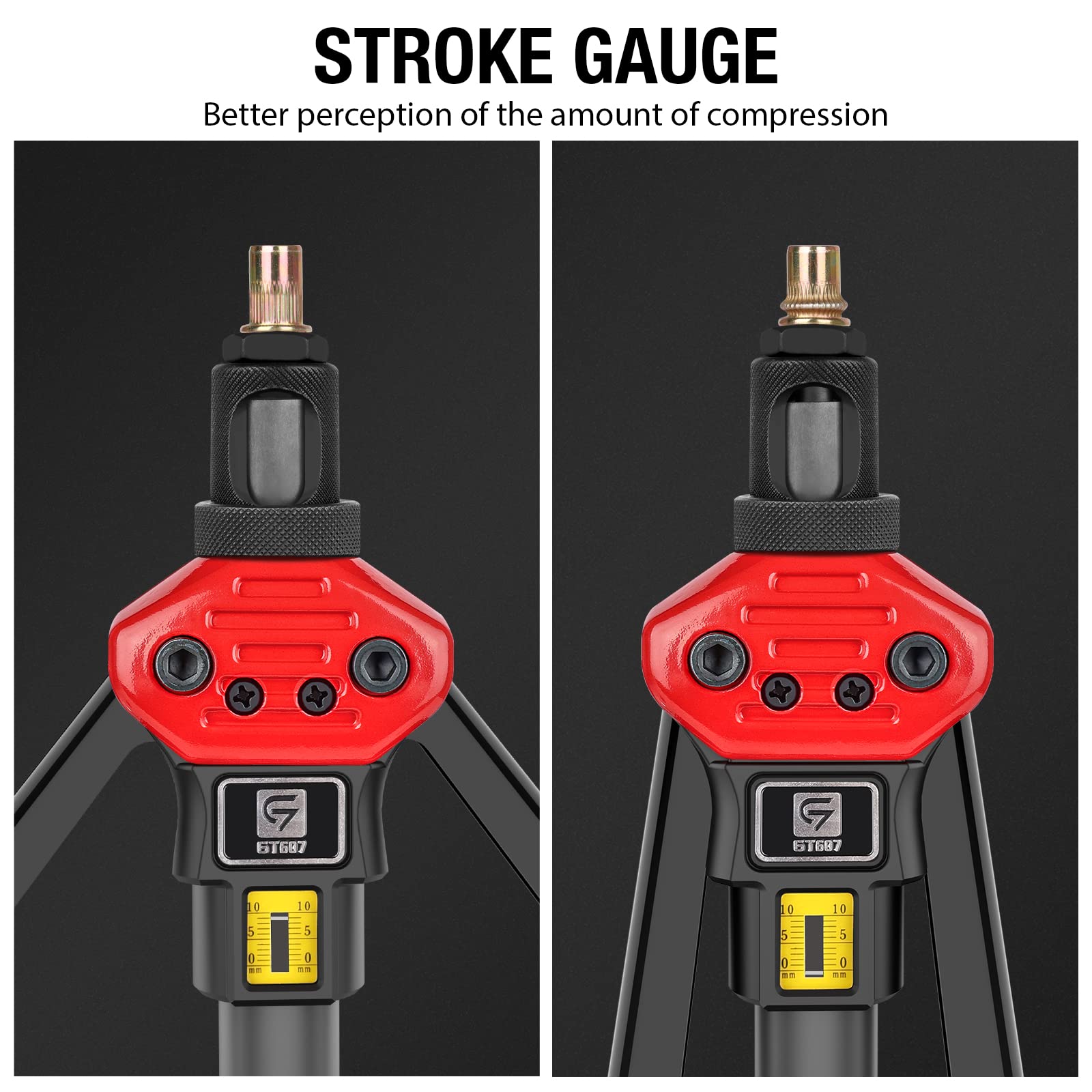 Giantisan Rivet Nut Tool, 16-Inch Rivnut Tool Kit With 15 Sae & Metric Mandrels, 236Pcs Rivnut Assortment Kit And Rugged Carryin