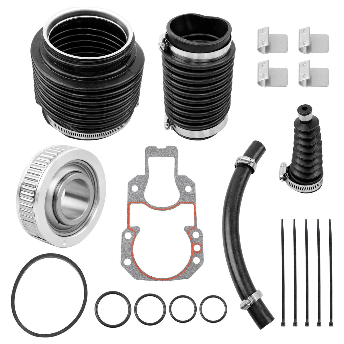 Transom Seal Bearing Bellows Repair Kit - Compatible with MerCruiser Alpha One Gen 2 (1991 and Up) Stern- Includes Gimbal Bearin