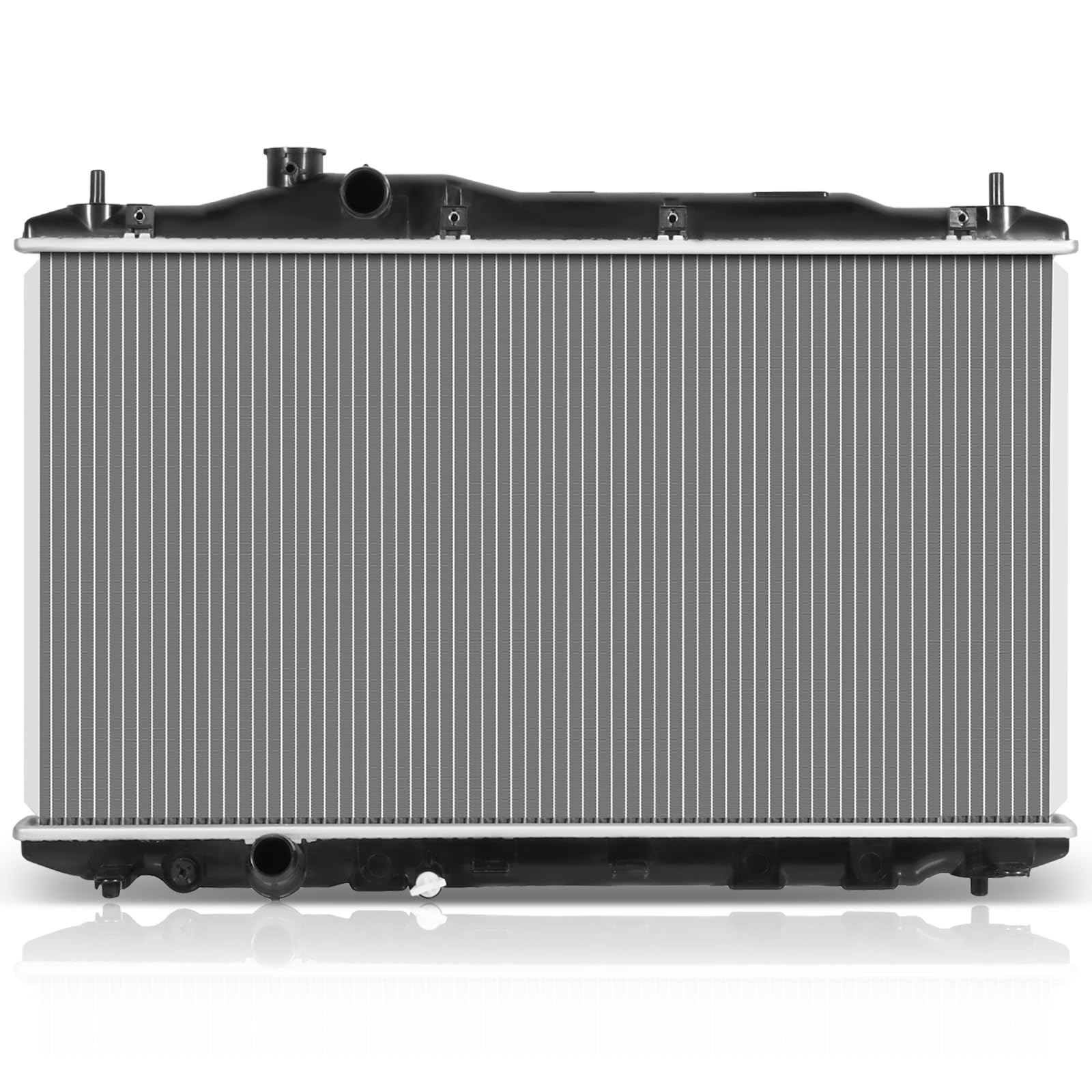 SCITOO Engine Coolant Aluminum Radiator Assembly for 2013-2015 for Acura for ILX 2.4L 2012-2015 for Honda for Civic 1.8L; Replac