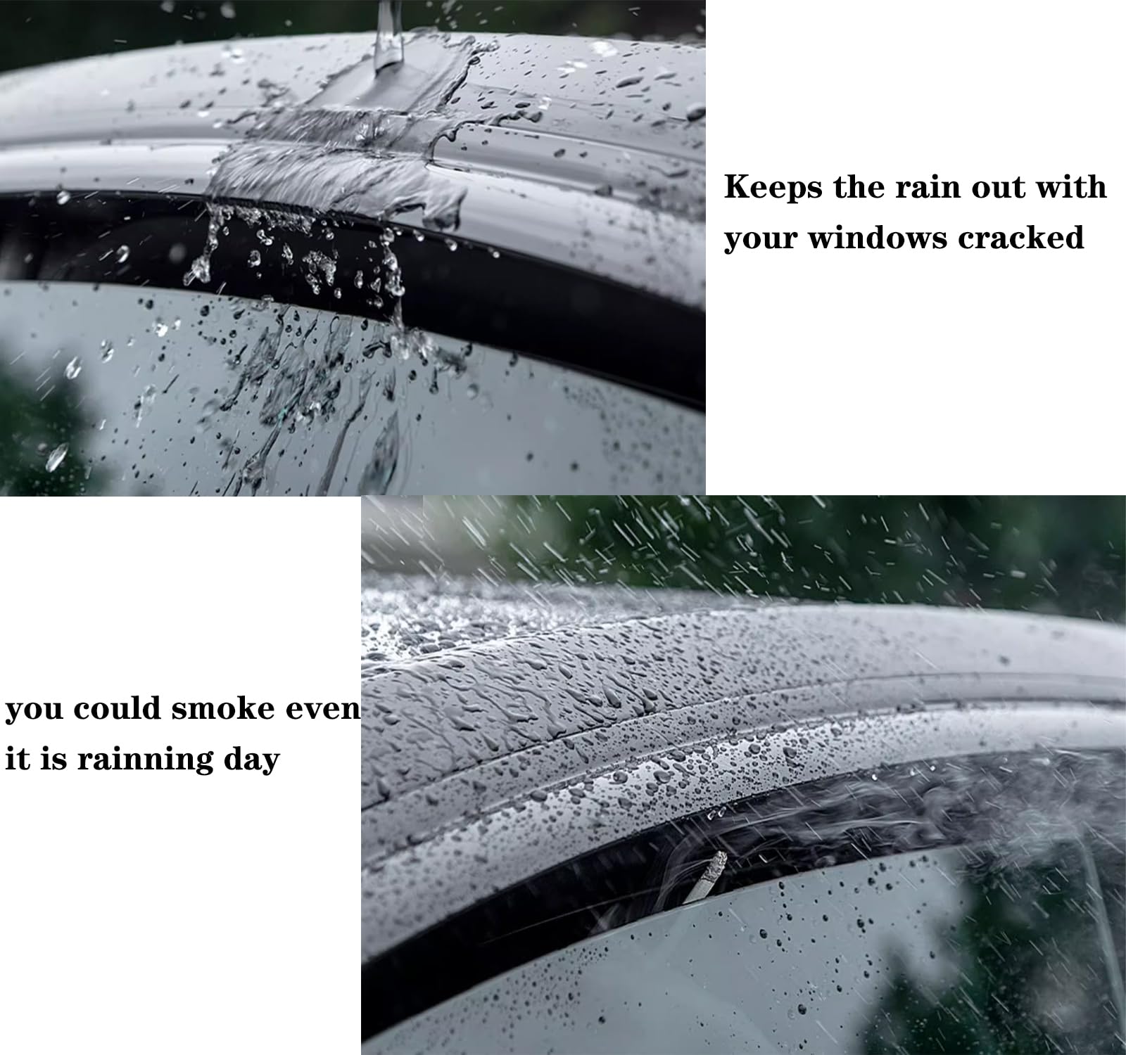 Vesul Window Deflector Compatible With 2024 2025 Lexus Gx550 Gx550H/Toyota Land Cruiser Prado J250 Lc250 Tape-On Rain Guards Win