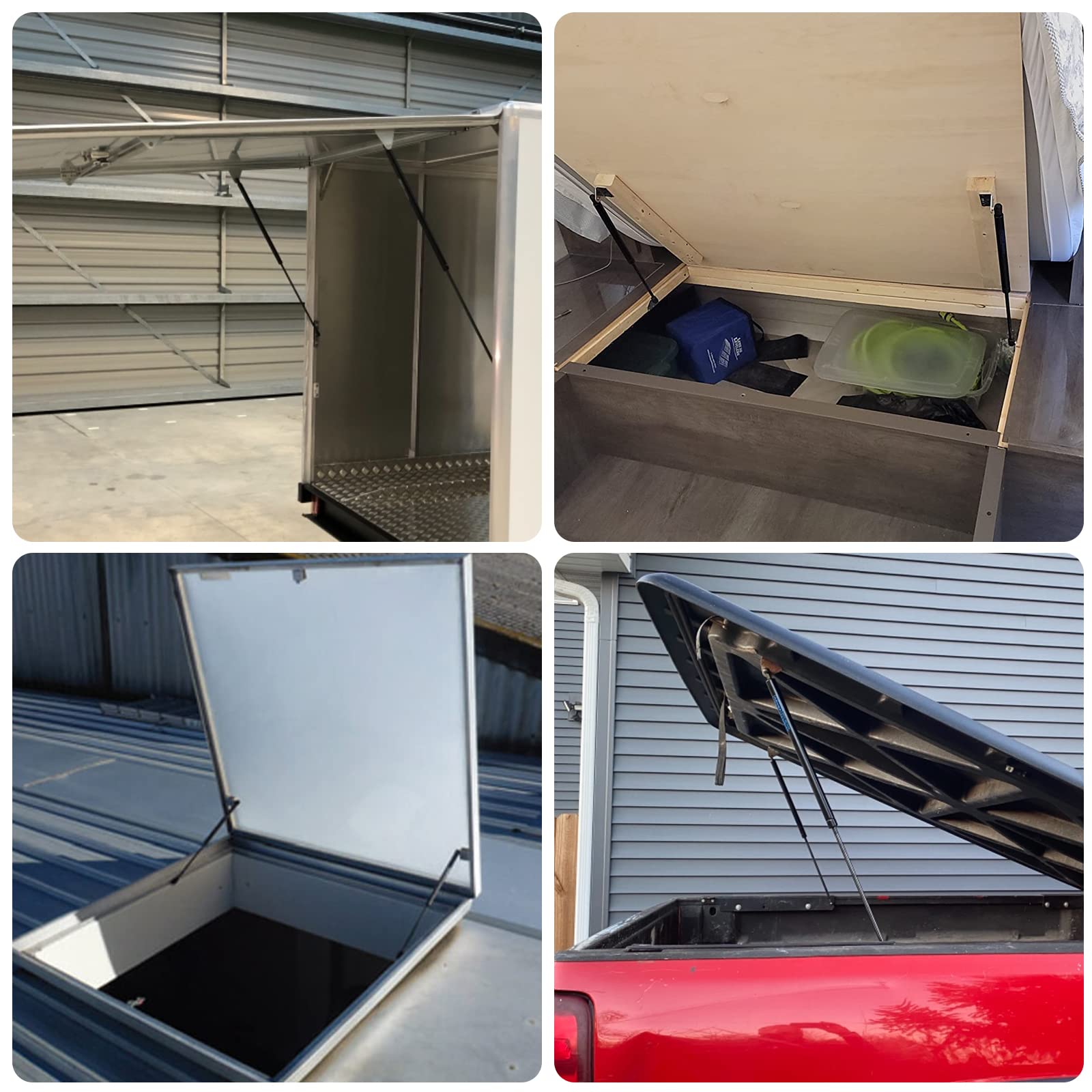 Arana Se263P150S10 26 Inch 150Lb Gas Struts Spring Shocks Sg214045 26'' 150Lb Lift Support For Truck Bed Tonneau Cover Tailer Do