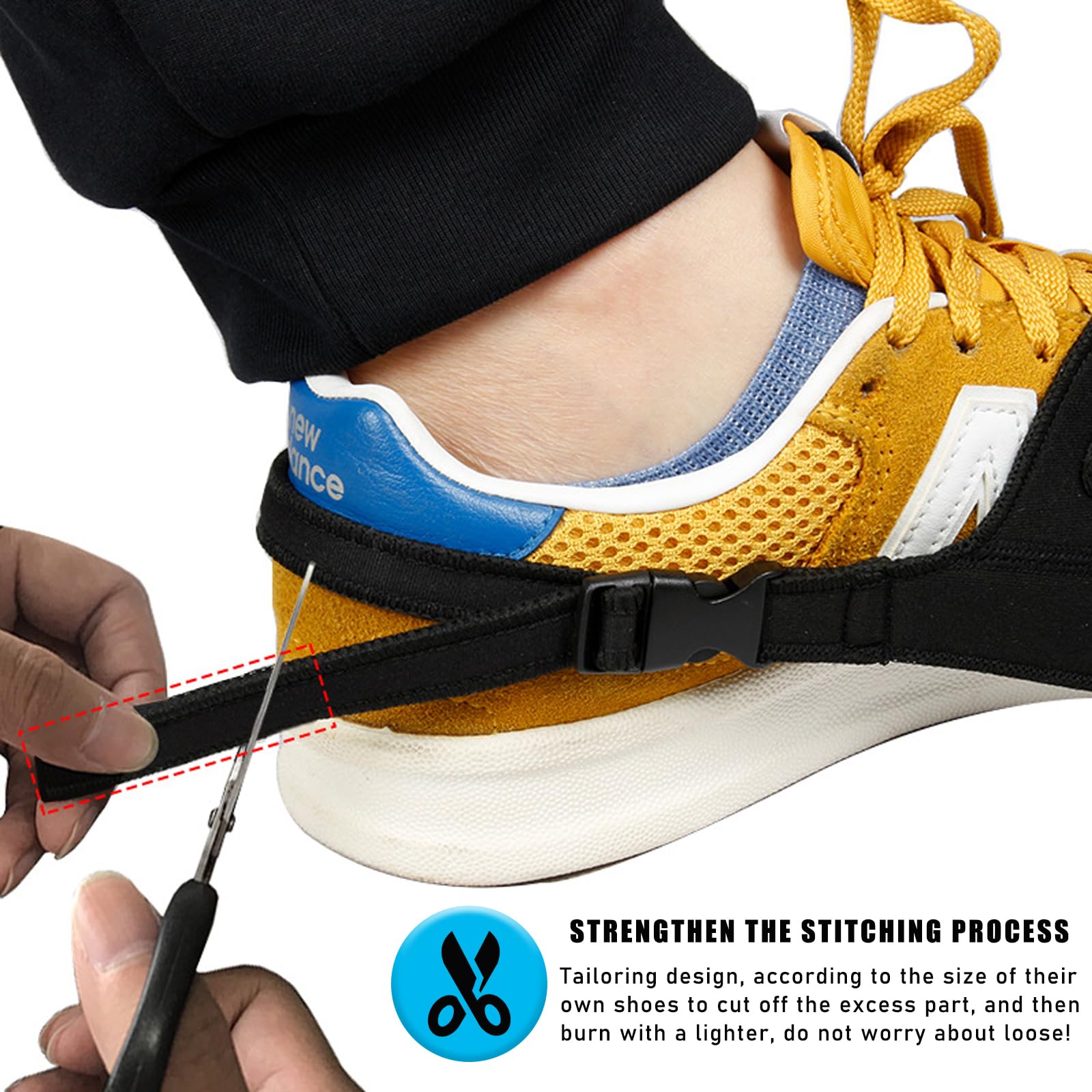 Suvnie Motorcycle Shifter Shoe Protector, Motorbike Protective Gear Shifter Cover, Adjustable Anti-Slip Boot Shift Guards Pad, T