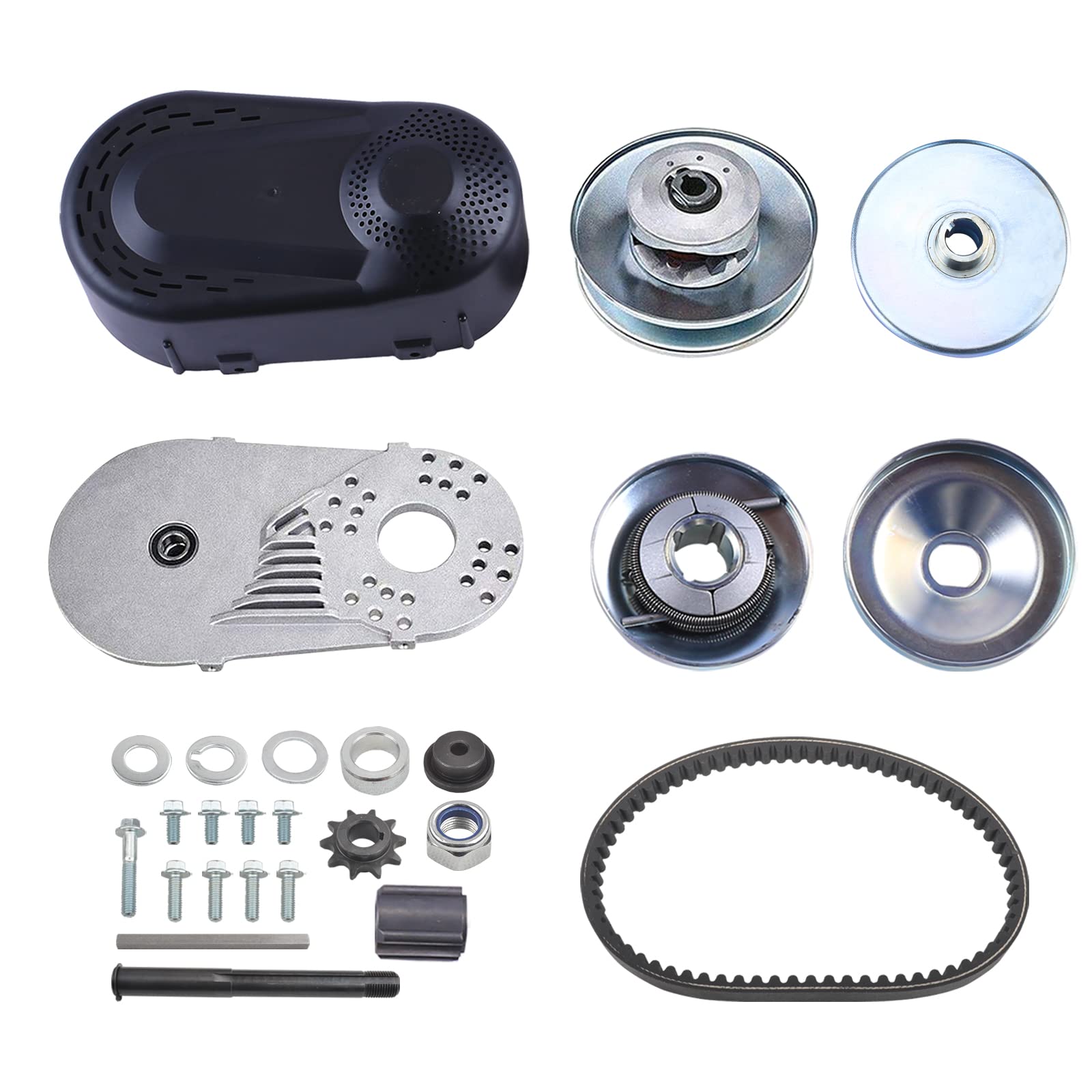 BATONECO 30 Series 1'' Torque Converter Kit for Predator 301CC 2-8 HP Engine, 1 inch Bore Clutch 10T #40/41/420 Chain Replaces G