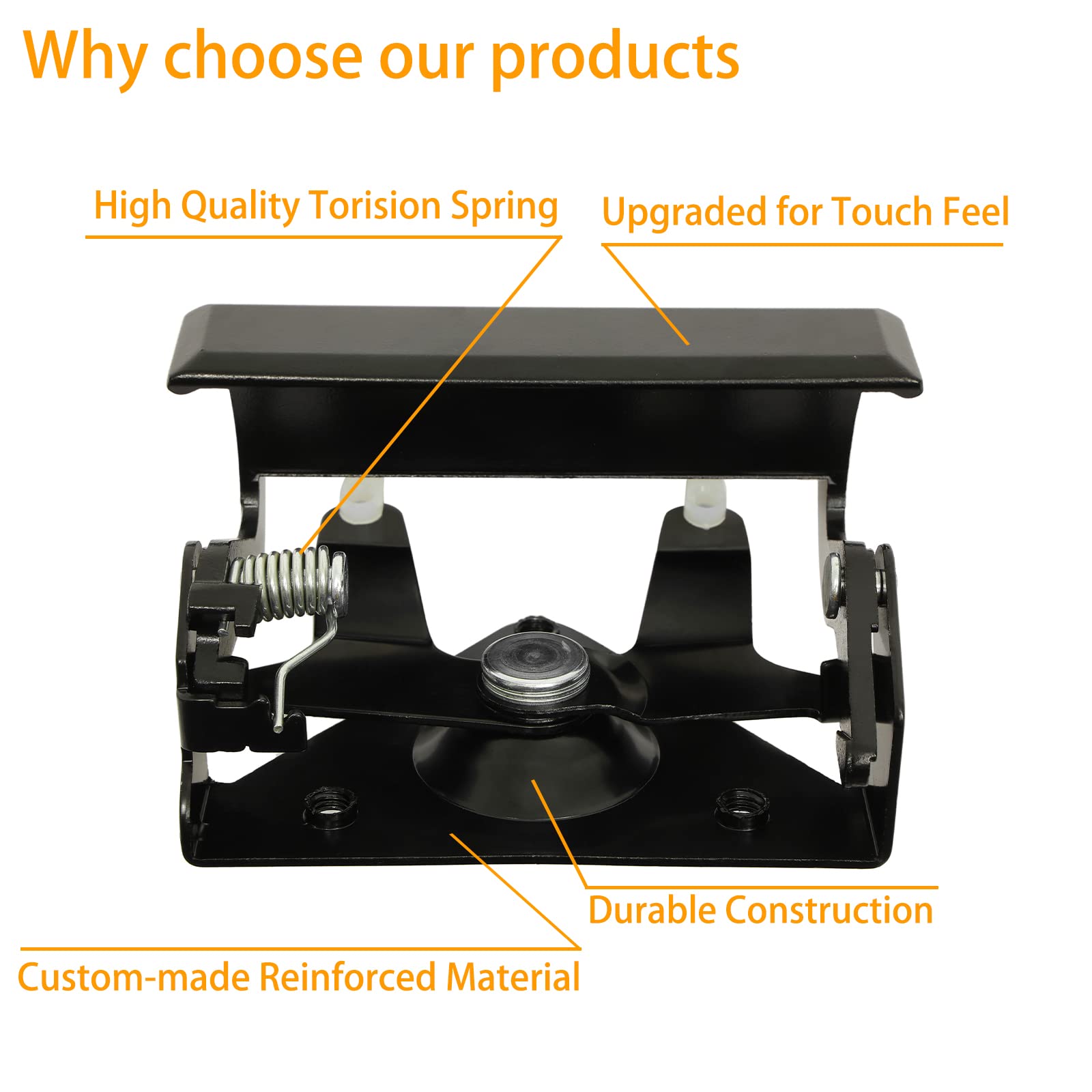 Tailgate Handle Set, All Metal Latch & Plastic Bezel, Exterior Rear, Compatible With 1988-2002 Chevy Gmc C1500 C2500 C3500 K1500 K2500 K3500 Pickup Truck Replace# 76105 77077 15991785 15991786