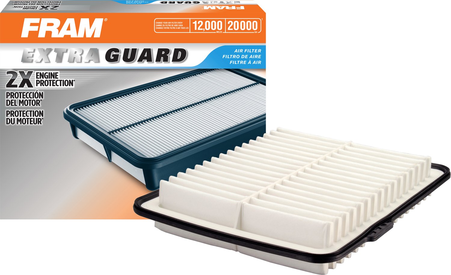 Fram Extra Guard Ca10466 Replacement Engine Air Filter For Select Chevrolet, Gmc And Hummer Models, Provides Up To 12 Months Or 12,000 Miles Filter Protection
