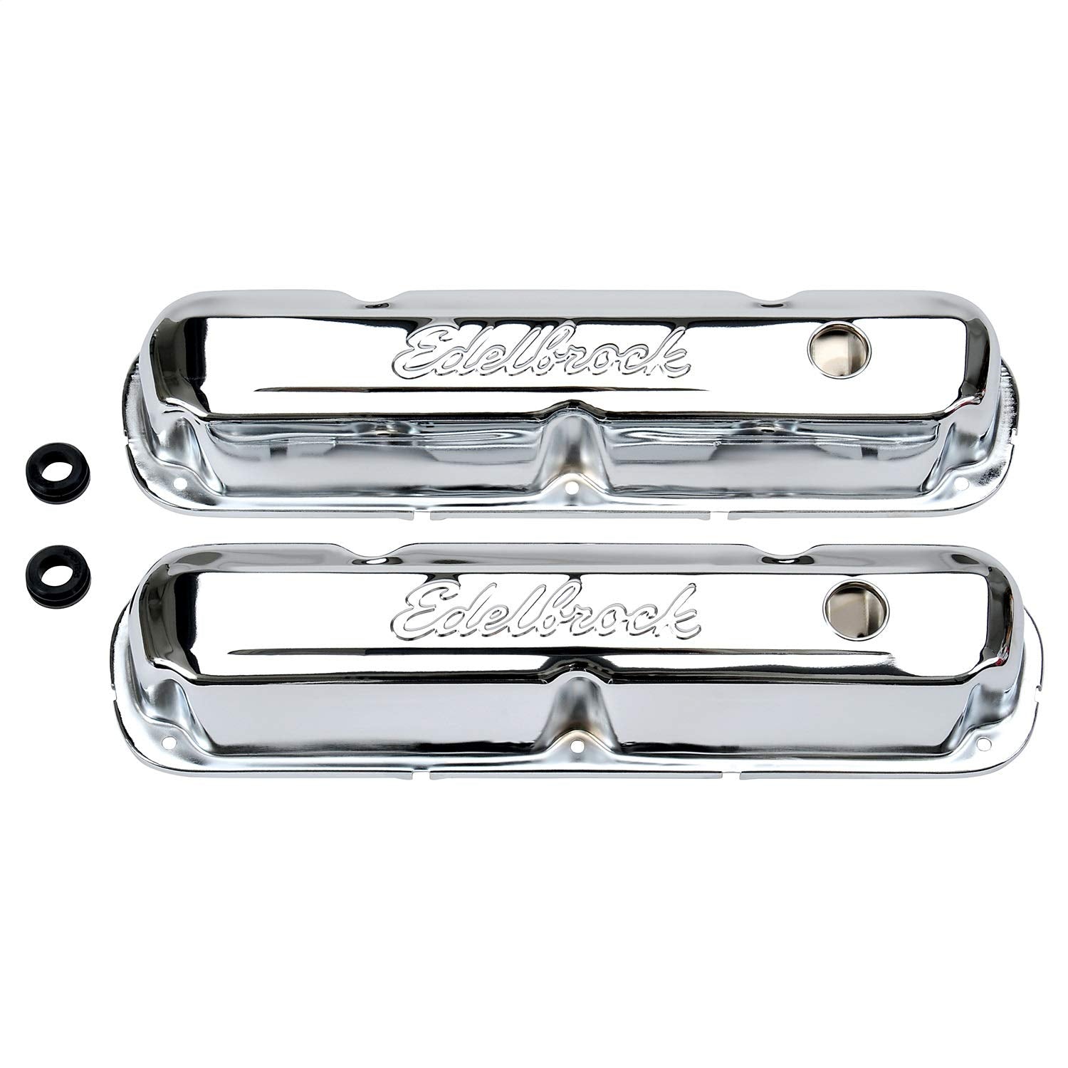 Edelbrock 4495 Signature Series Valve Covers For Chrysler 318-340-360 V8 '65-91, Multicolor, One Size