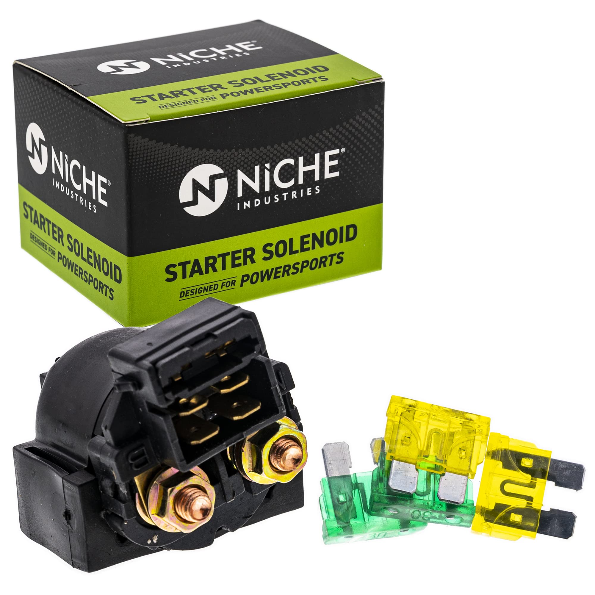 NICHE Starter Solenoid Relay Switch for Kawasaki 27010-0778 Vulcan 800 1500 Ninja 250R Bayou 220 250