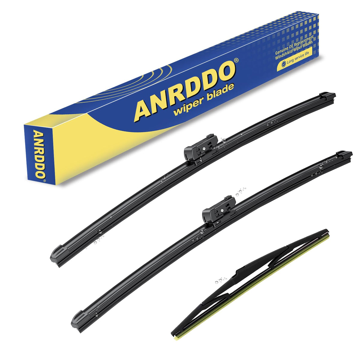 3 Wipers Factory Replacement For Lexus NX200t 2015-2017