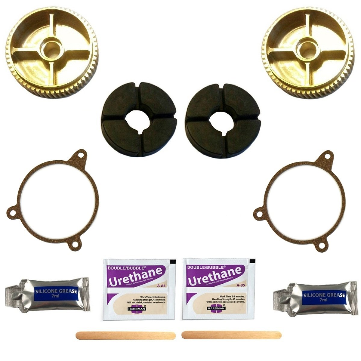 C5 Corvette Headlight Bronze Gear Fixes Head Light Motor with Failed Nylon Gear Includes 2 Gears for Both Motors Fits: All 97 th