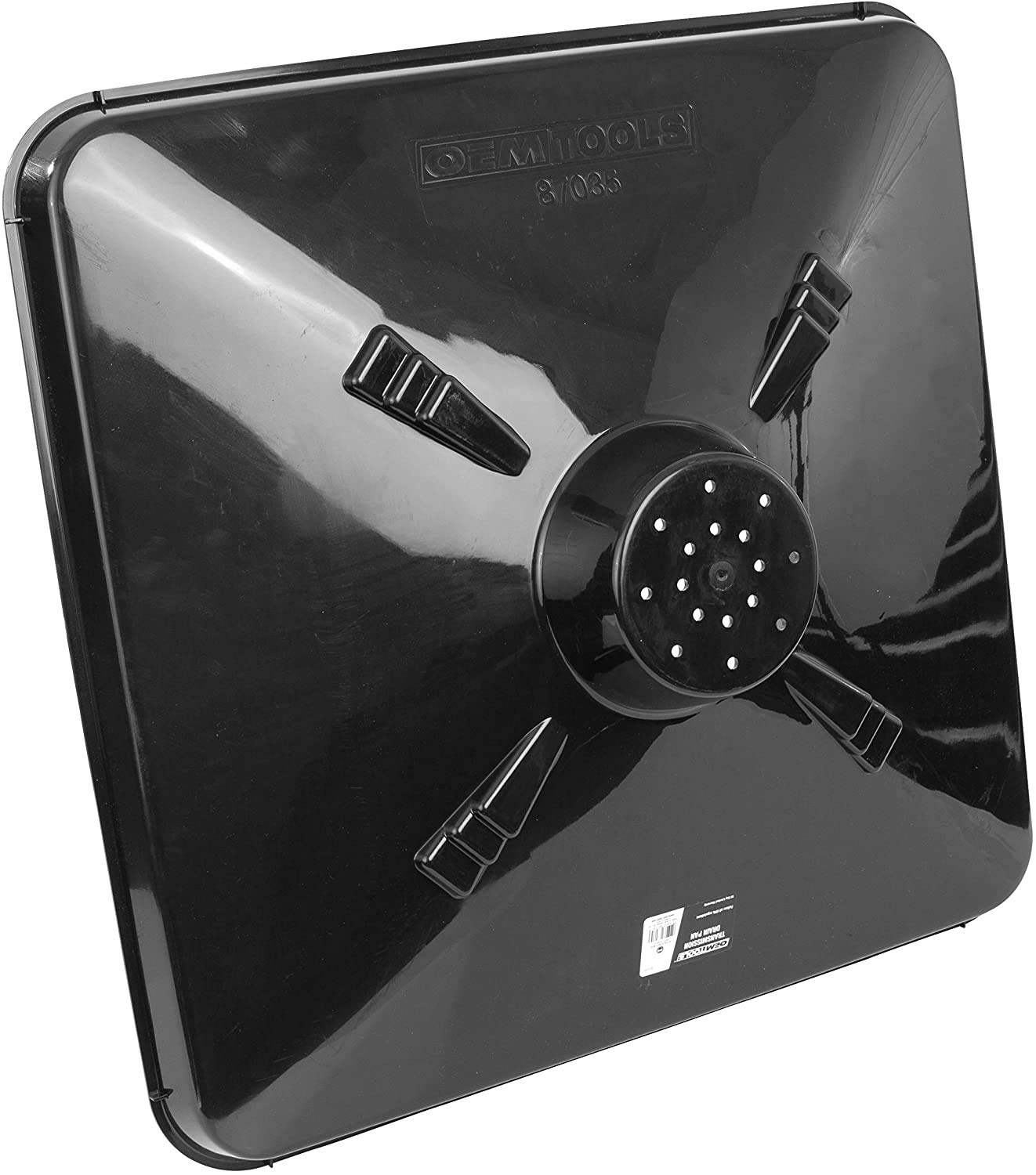 OEMTOOLS 87035 Black Transmission Pan for Use with Lift Oil Drains, Large Fluid Catch Pan, Square Oil Drain Pan, Fits Many Diffe