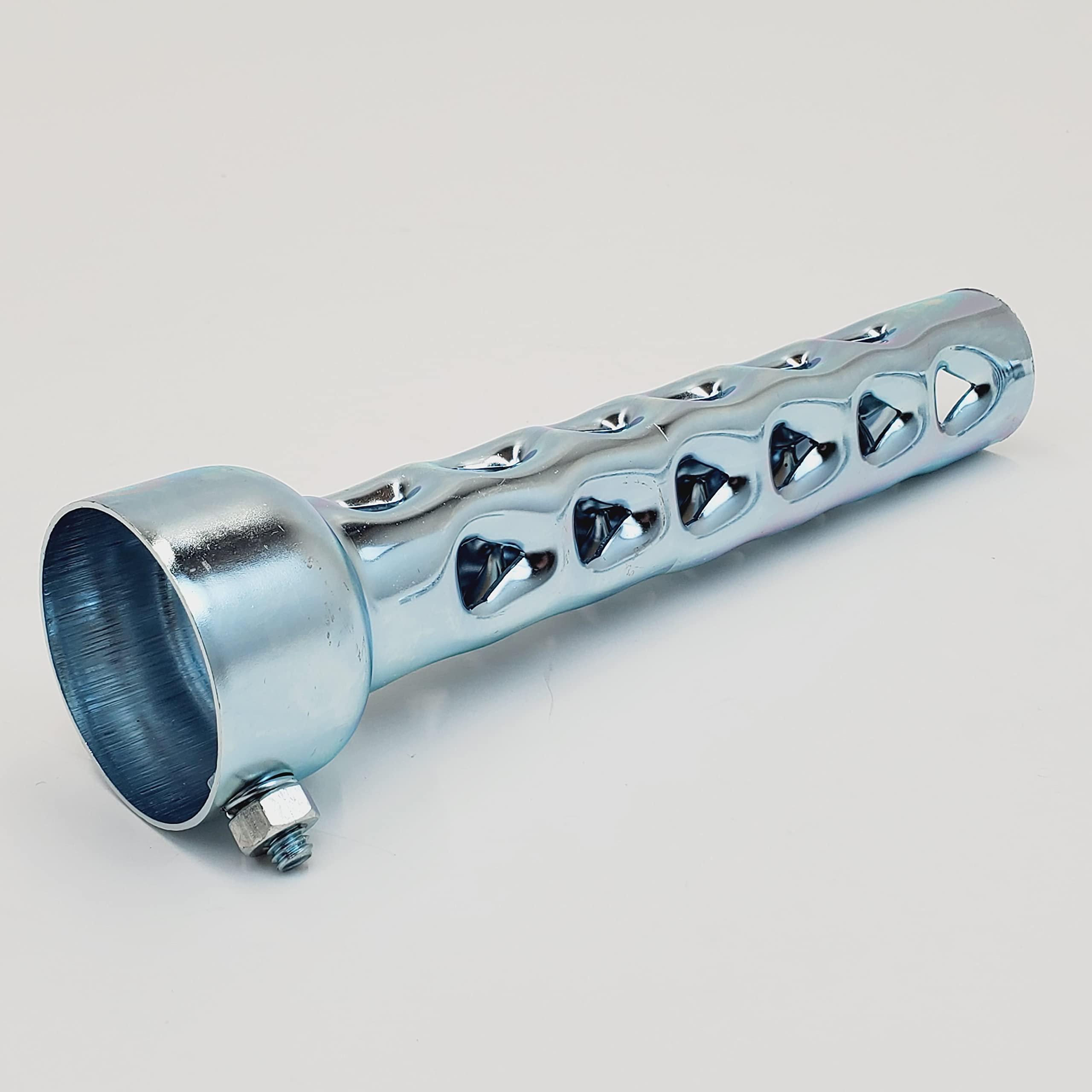 8    Long Exhaust Baffles For 2'' Od Exhaust Pipes & Mufflers - Noise Reducer/Silencer - Sold As A Pair W/Mounting Nut & Bolt -