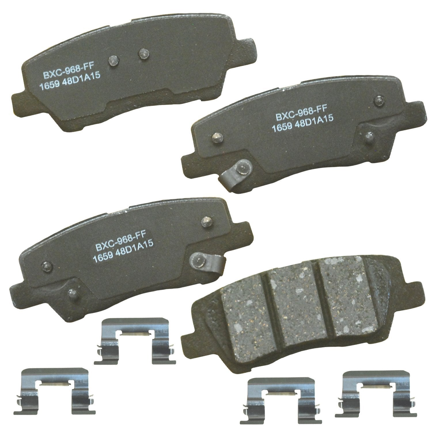 Bendix Premium Sbc1659 Ceramic Rear Brake Pads For Cadillac Ats 2018-2013, Cts 2019-2014