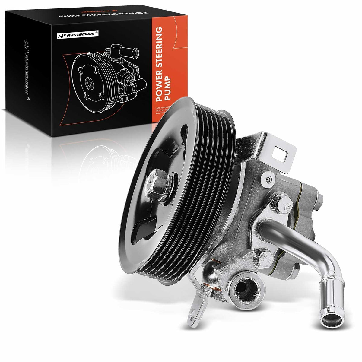 A-Premium Power Steering Pump, with Pulley, Compatible with Nissan Frontier 2005-2019, Pathfinder 2005-2012, Xterra 2005-2015 & 