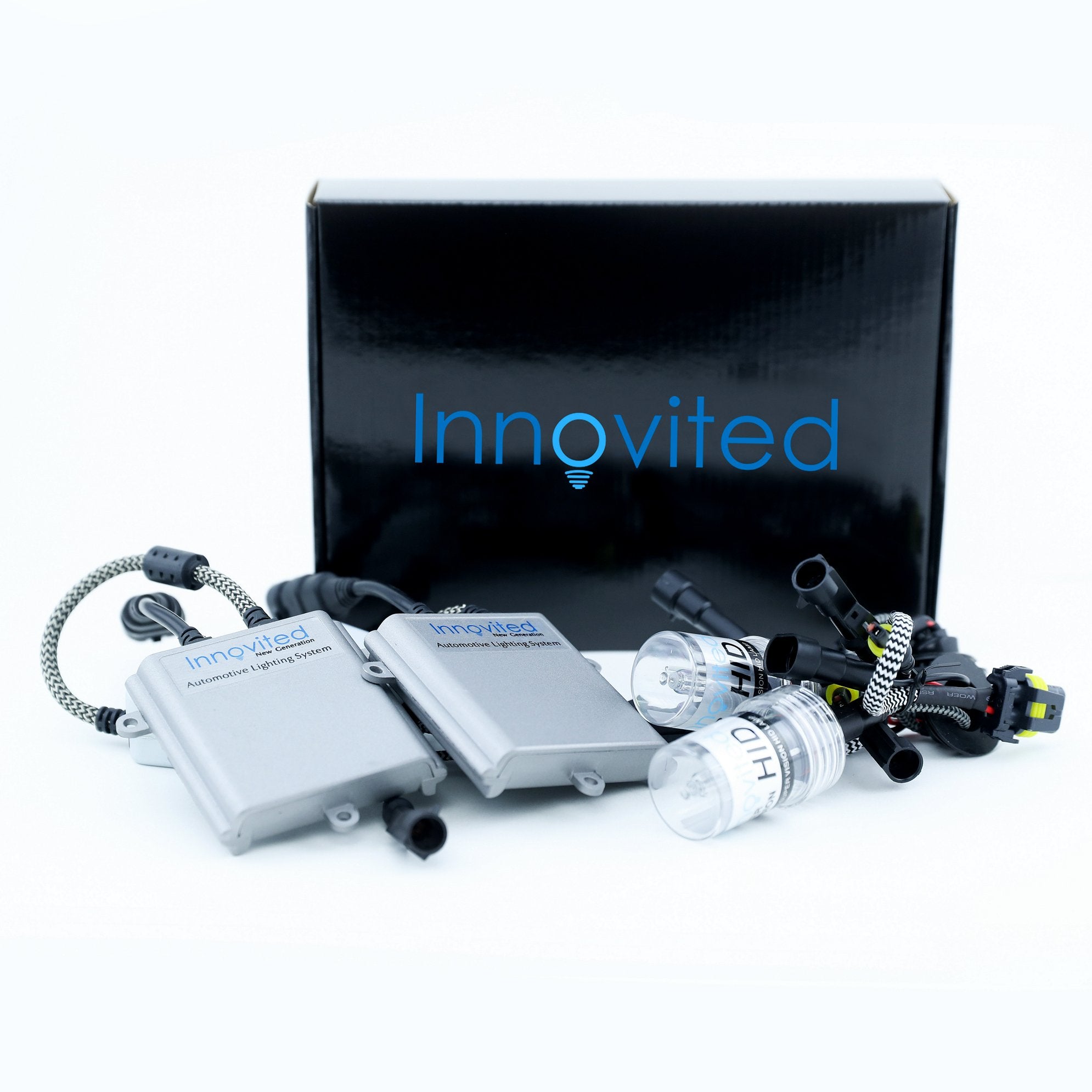 Innovited H11B 6000K HID Xenon Bulb x 1 pair bundle with 2 x 55W Performance AC Digital Ballast (Diamond White)