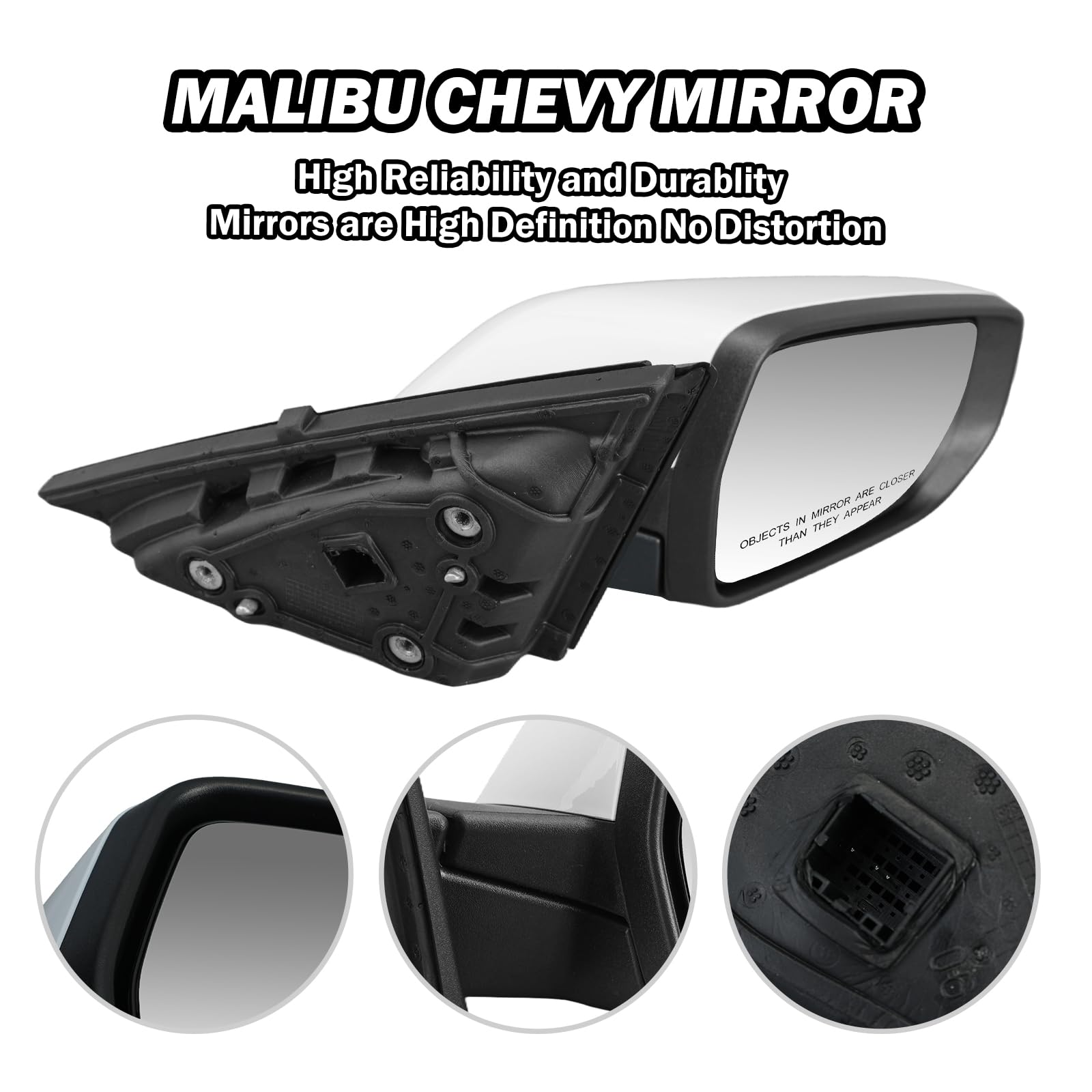 Mofoap Passenger Side View Mirror Compatible With Chevy Malibu 2016 2017 2018 2019 2020 2021 2022 Mirrors Non Heated Without Sig