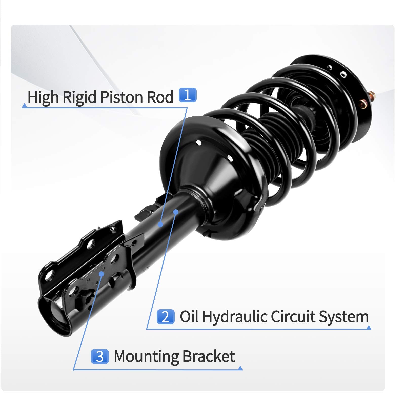 Yitamotor Front Struts Assembly Rear Shocks Suspension Compatible With 2004-2012 Chevrolet Malibu, 2005-2010 Pontiac G6, 2007-20