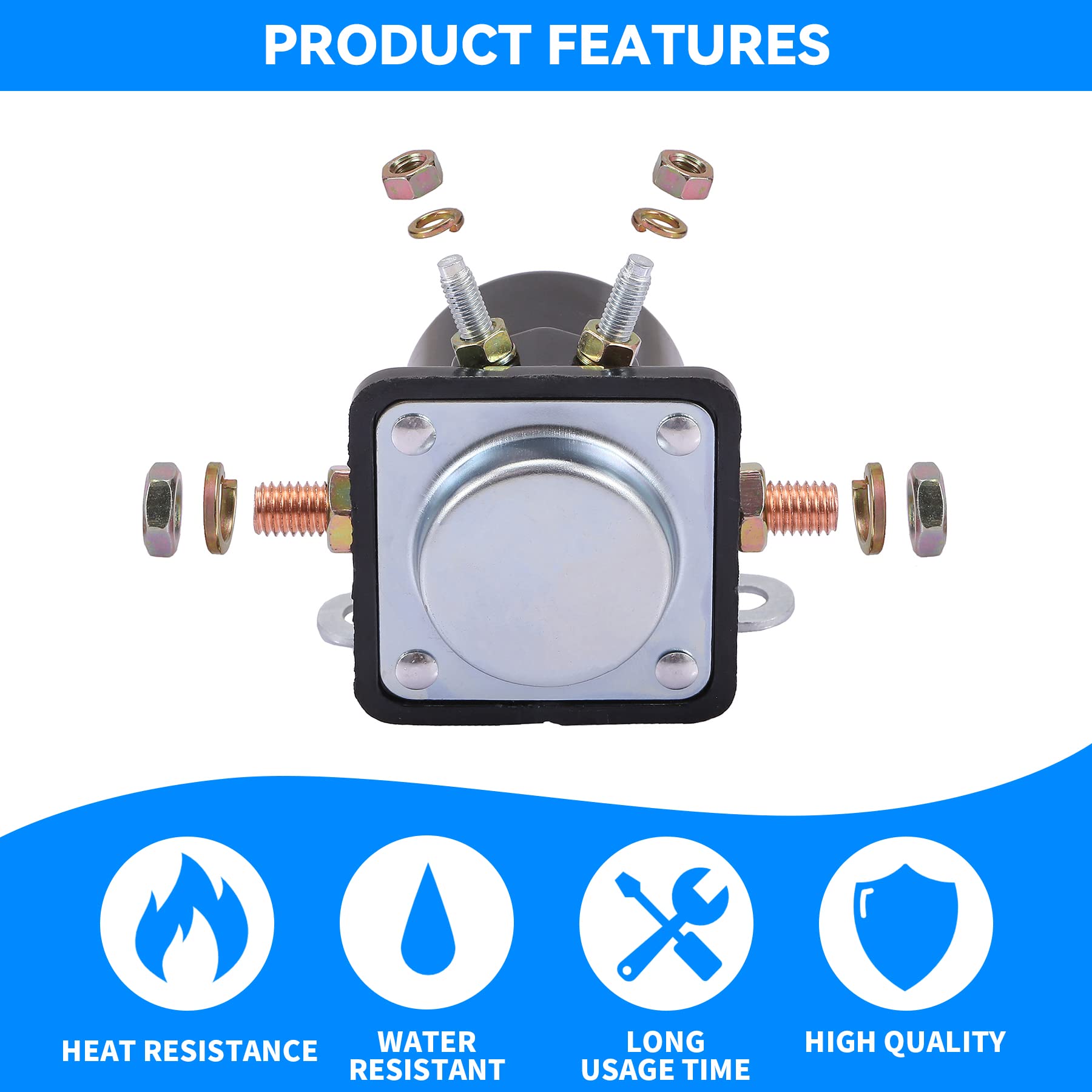 Stylemafia Starter Solenoid Relay Sw3 Compatible With Ford Tractor Lincoln Mercury Mustang Golf Cart Johnson Outboard 12V