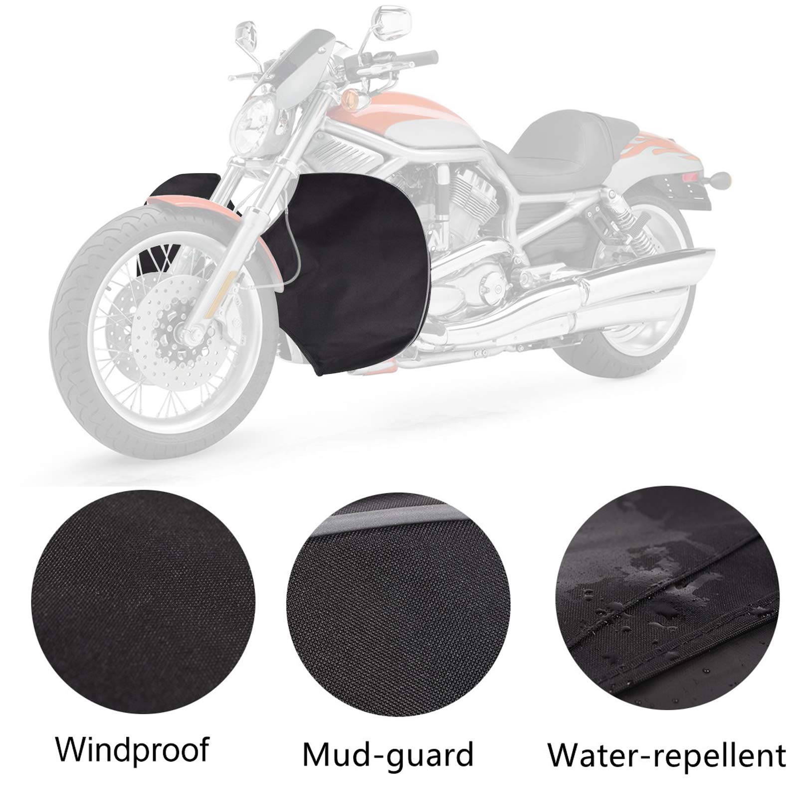 Soft Lowers Chaps Engine Guard Cover Leg Warmer for Harley Touring Street Glide Road Glide Electra Glide and Trike Models 1980-2