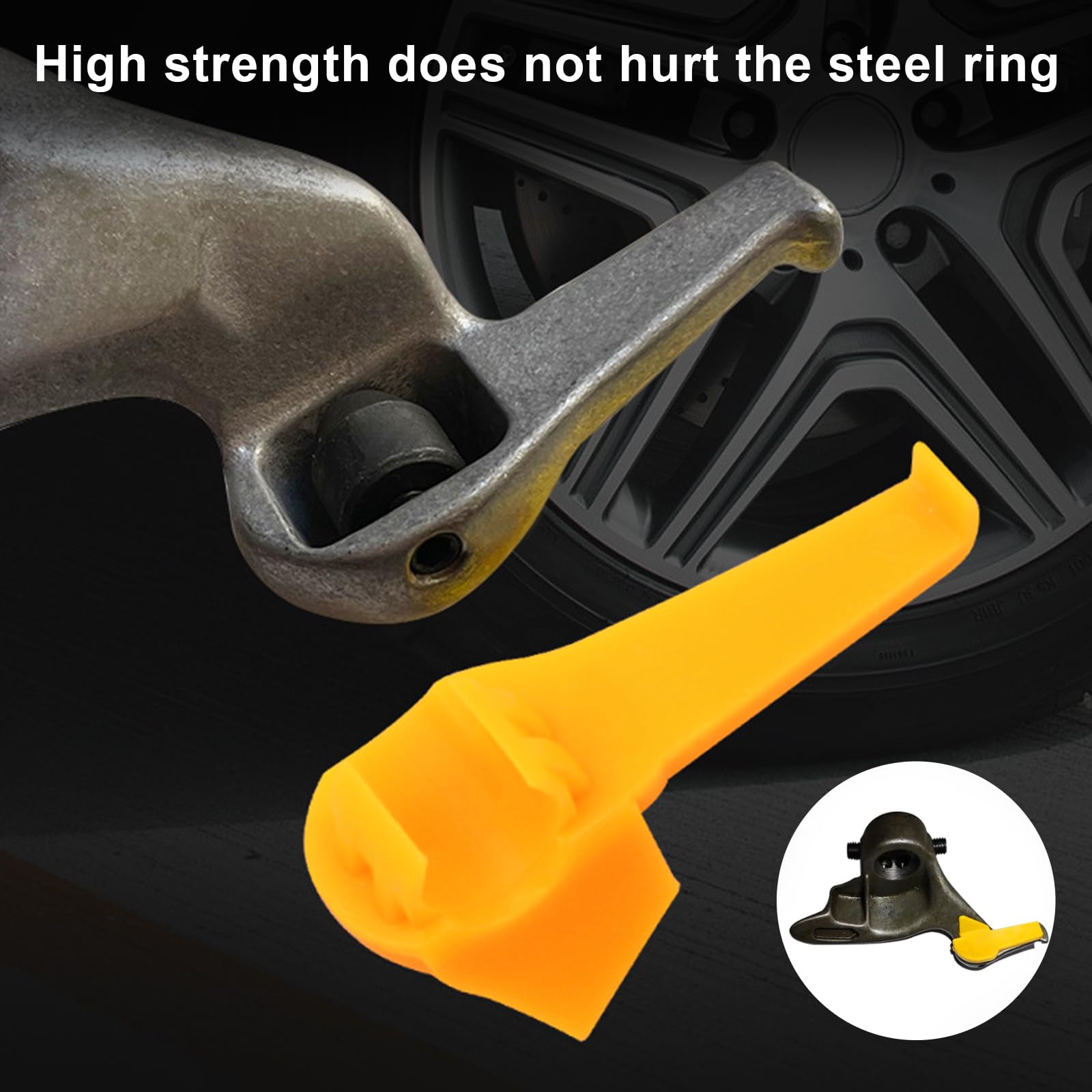 Sylvil 6 Sets Car Tire Changer Plastic Insert, Wheel Rim Edge Protector Tool For Mount Demount Duck Head, Tyre Machine Guard Front & Rear Inserts Kit, Tire Machine Car Accessories