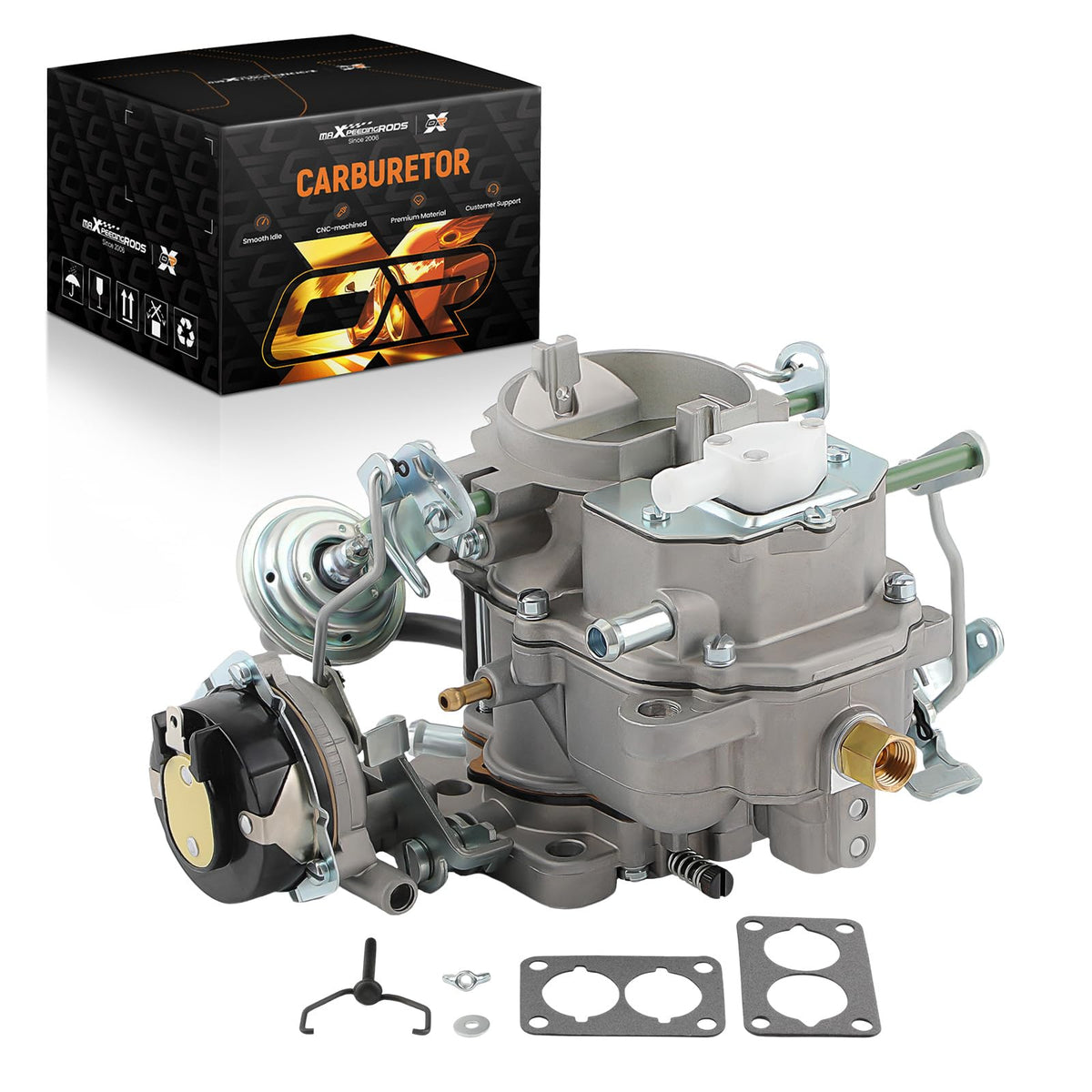 maXpeedingrods 2-Barrel Carburetor for Jeep BBD 6 CYL 4.2L 258CU Engine Automatic Choke 1983-1988 for Jeep CJ7 CJ5 Wagoneer Carb
