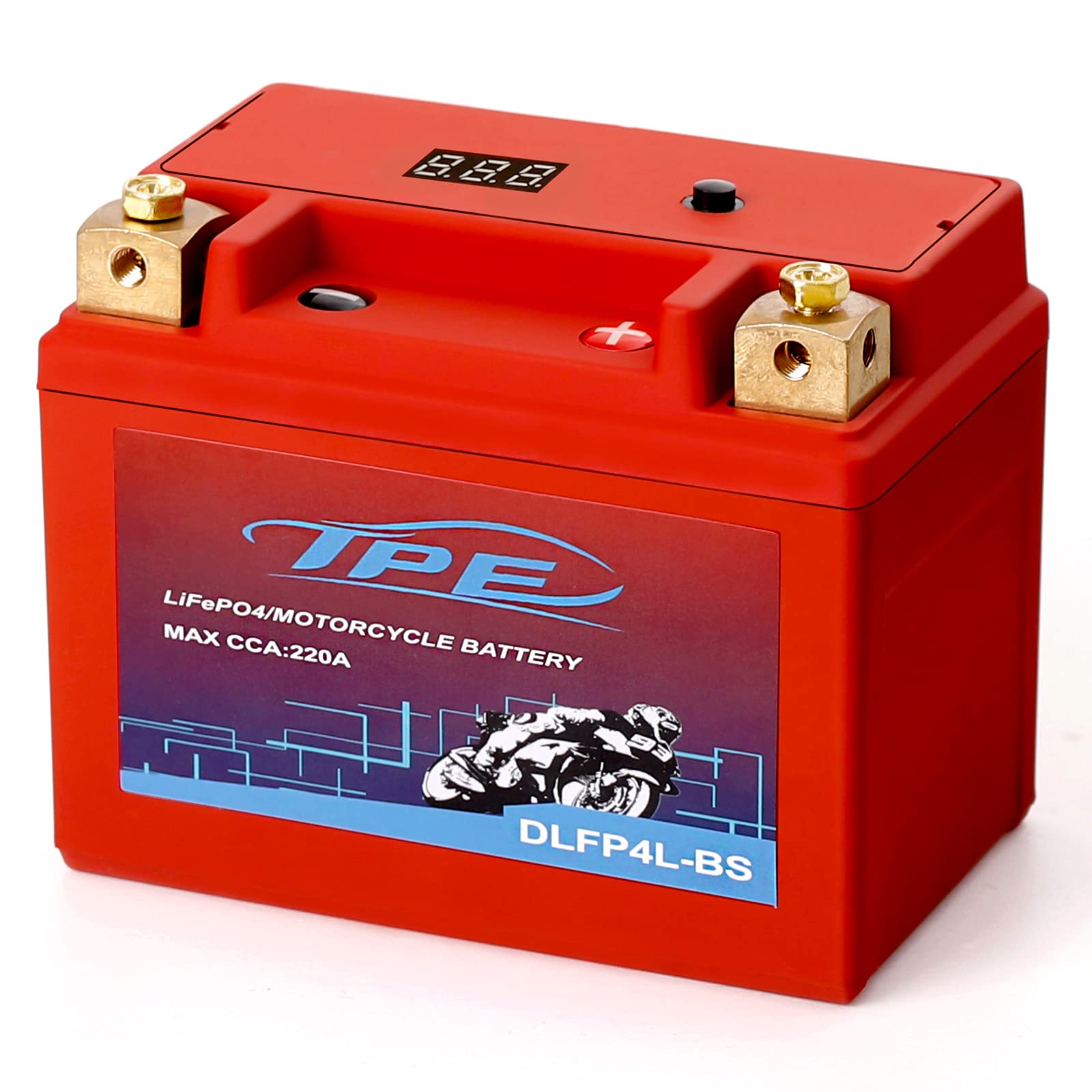 Tpe Lithium Motorcycle Powersport Battery Lifepo4 Engine Start Battery 12.8V 2Ah 220Cca With Bms (Smart Battery Management Syste