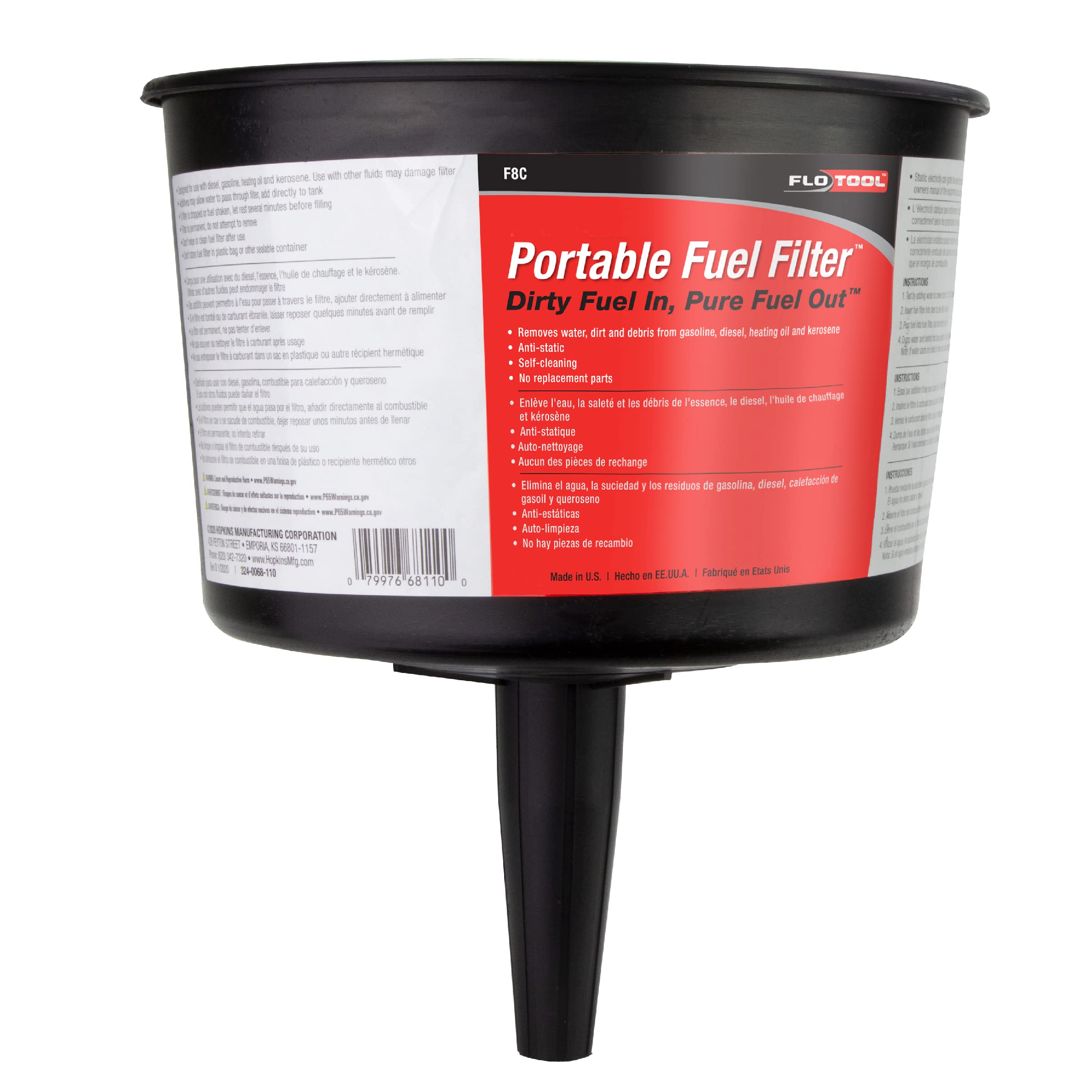 Hopkins F8C Mr Funnel 5Gpm Conductive Fuelfilter Funnel