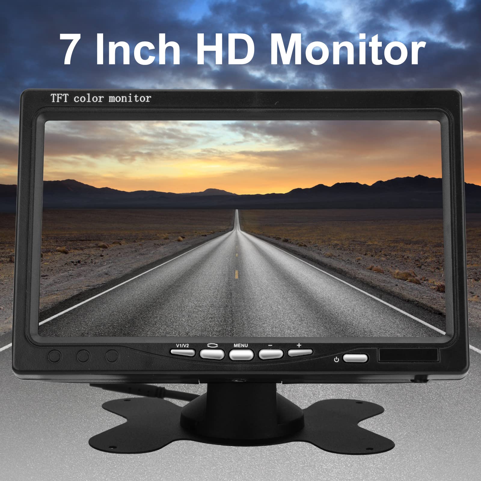 Cicmod Backup Camera For Truck Rv Trailer Camper Van Waterproof 12V 24V Rear View Camera System With 7 Inch Monitor