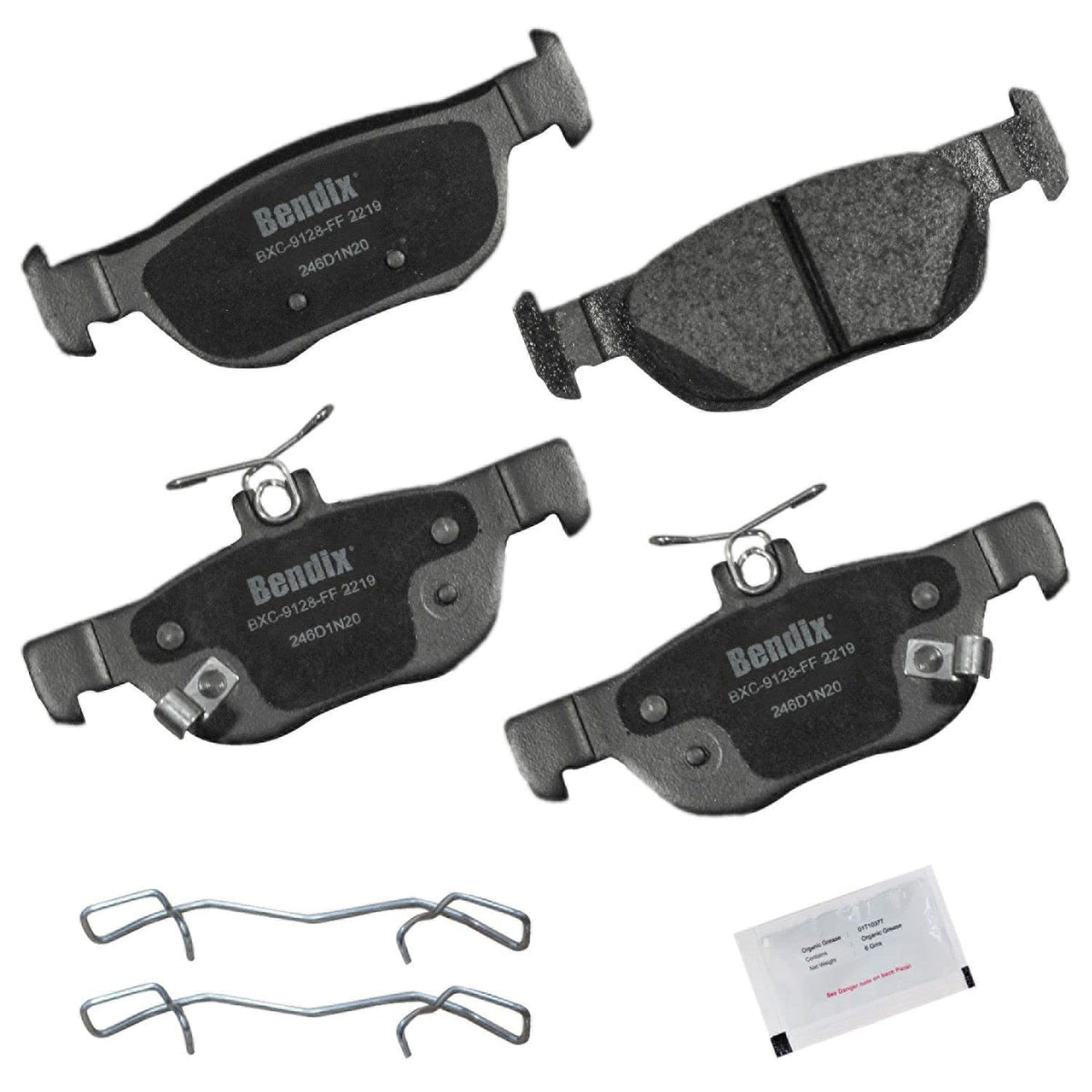 Bendix Priority1 Cfc2219 Ceramic Rear Brake Pads For Mazda 3 2021-2019, 3 Sport 2019, Cx-30 2024-2020