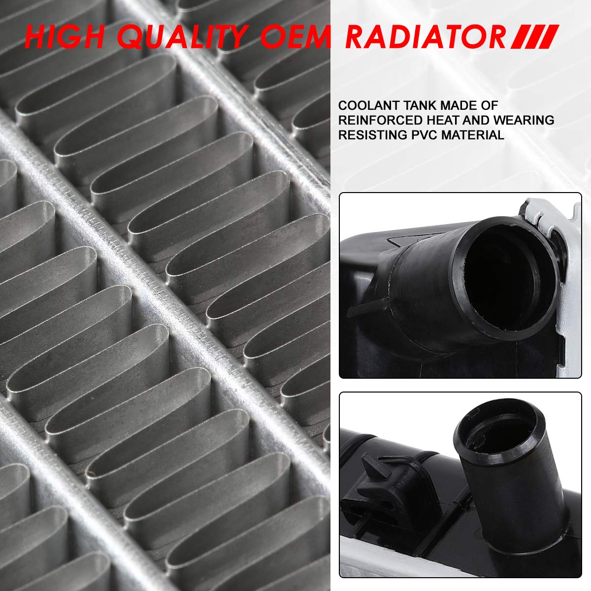 Auto Dynasty Radiator Compatible With 10-17 Equinox/Gmc Terrain/Suzuki Xl-7 2.4L/3.0L/3.6L At, Dpi 13103 Factory Style 1-Row Coo