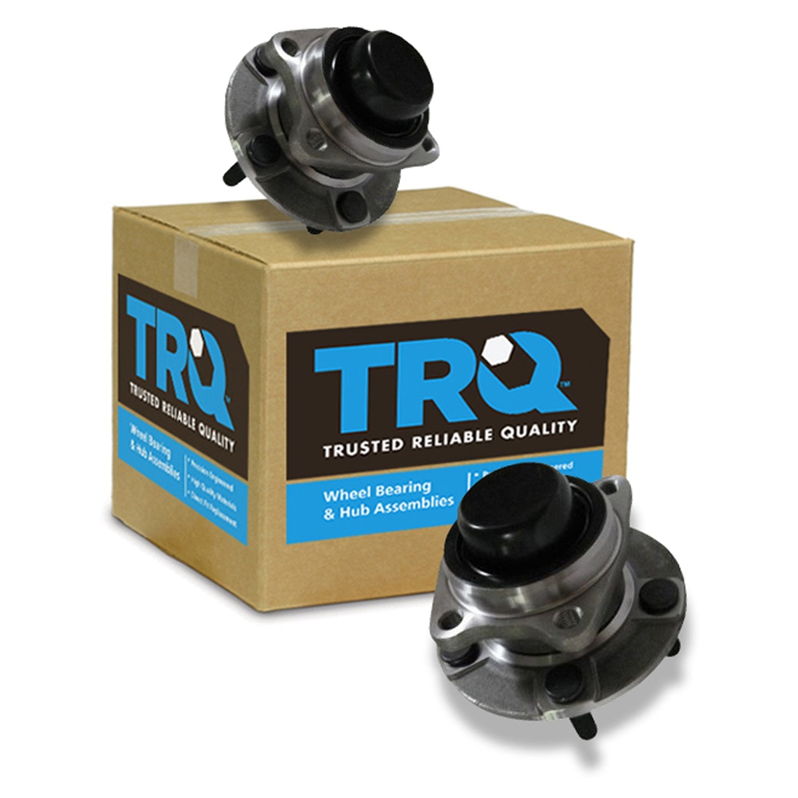 Trq Rear Wheel Hub Bearings Assembly Set Driver & Passenger Side Compatible With 2004-2007 Chrysler Town & Country 2001-2003 Voy