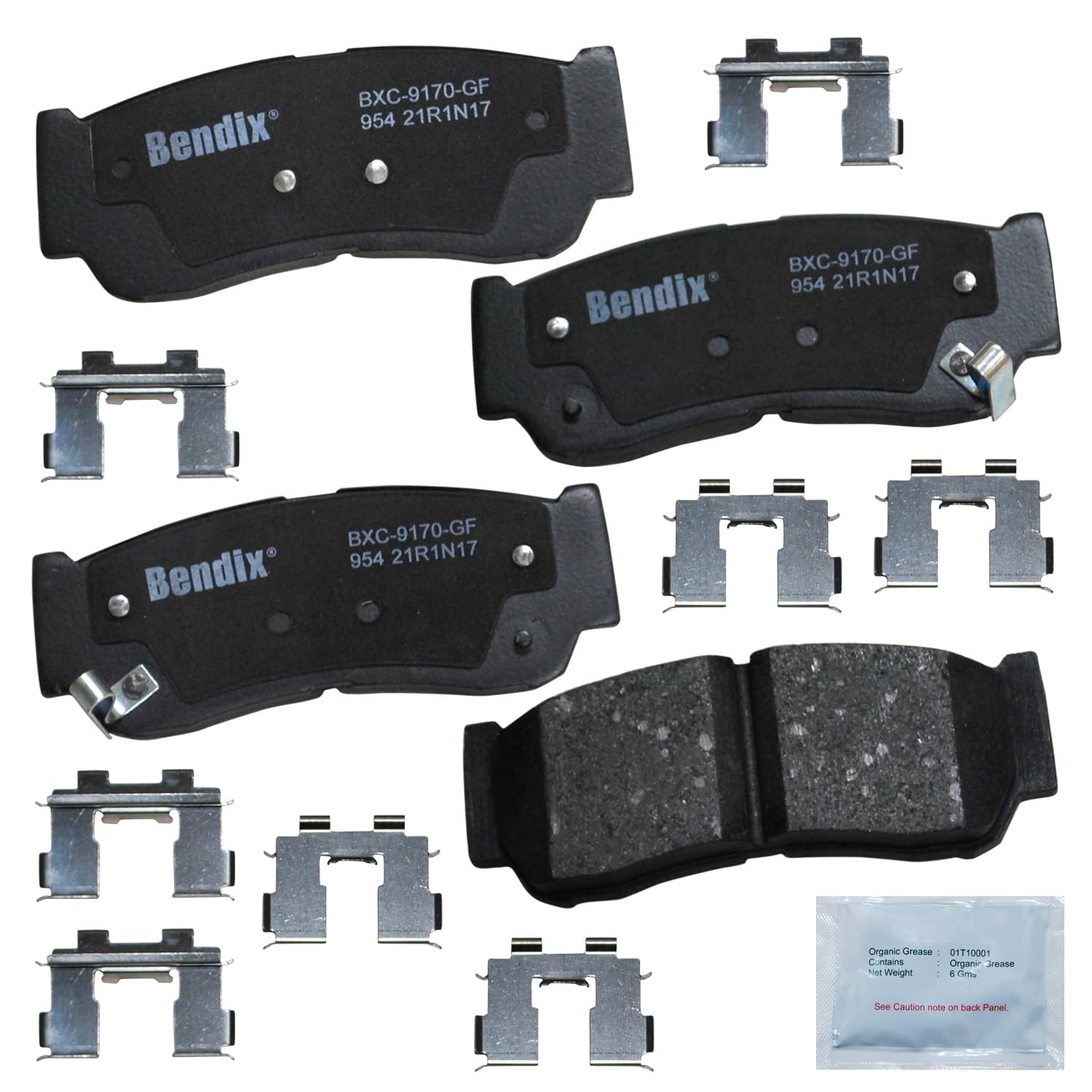 Bendix Priority1 Cfc954 Ceramic Rear Brake Pads For Hyundai Entourage 2007, Kia Sedona 2006, Sorento 2009-2003