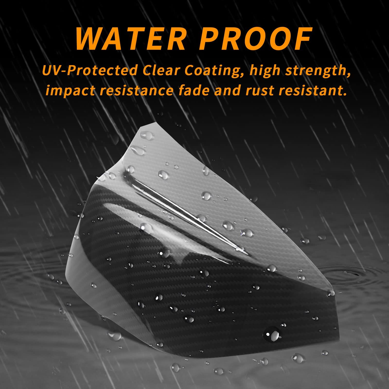 Carbon Fiber Door Mirror Cover Caps Compatible With Infiniti - Left & Right Rearview Mirror Caps Replacement For Infiniti Q50 Se