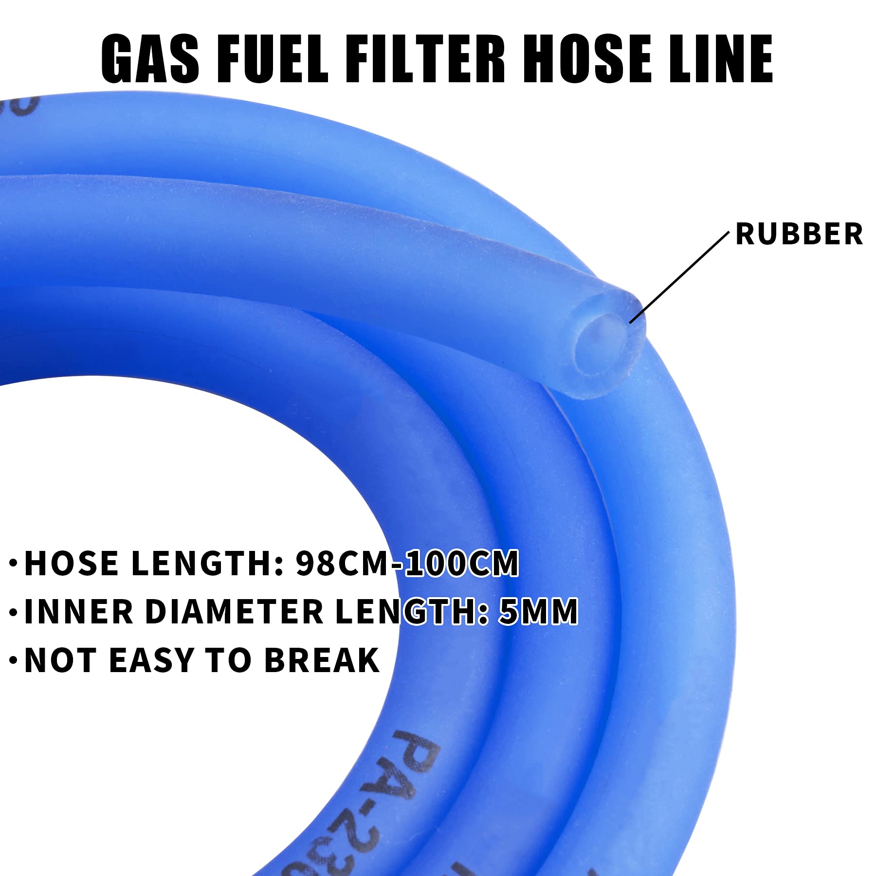 Oraevy Gas Fuel Filter Hose Tube Line +Vacuum Fuel Pump Petcock For Gy6 50Cc 150Cc 139Qmb 157Qmj Roketa Sunl Taotao Chinese Scooter Atv Motorcycle Parts