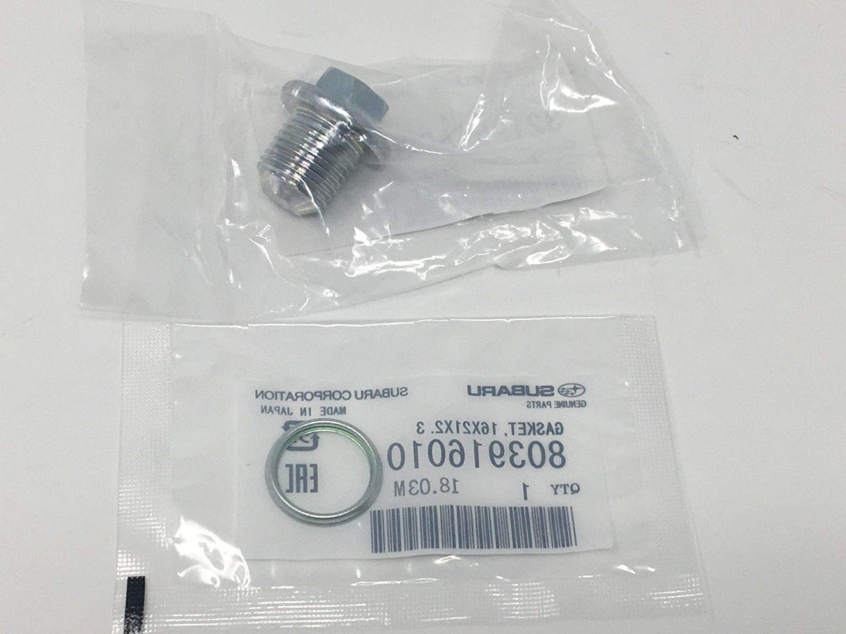 Subaru 2011-2025 Subaru Oil Drain Plug & Crush Washer Gasket 32195Aa021 & 803916010 Genuine Oem
