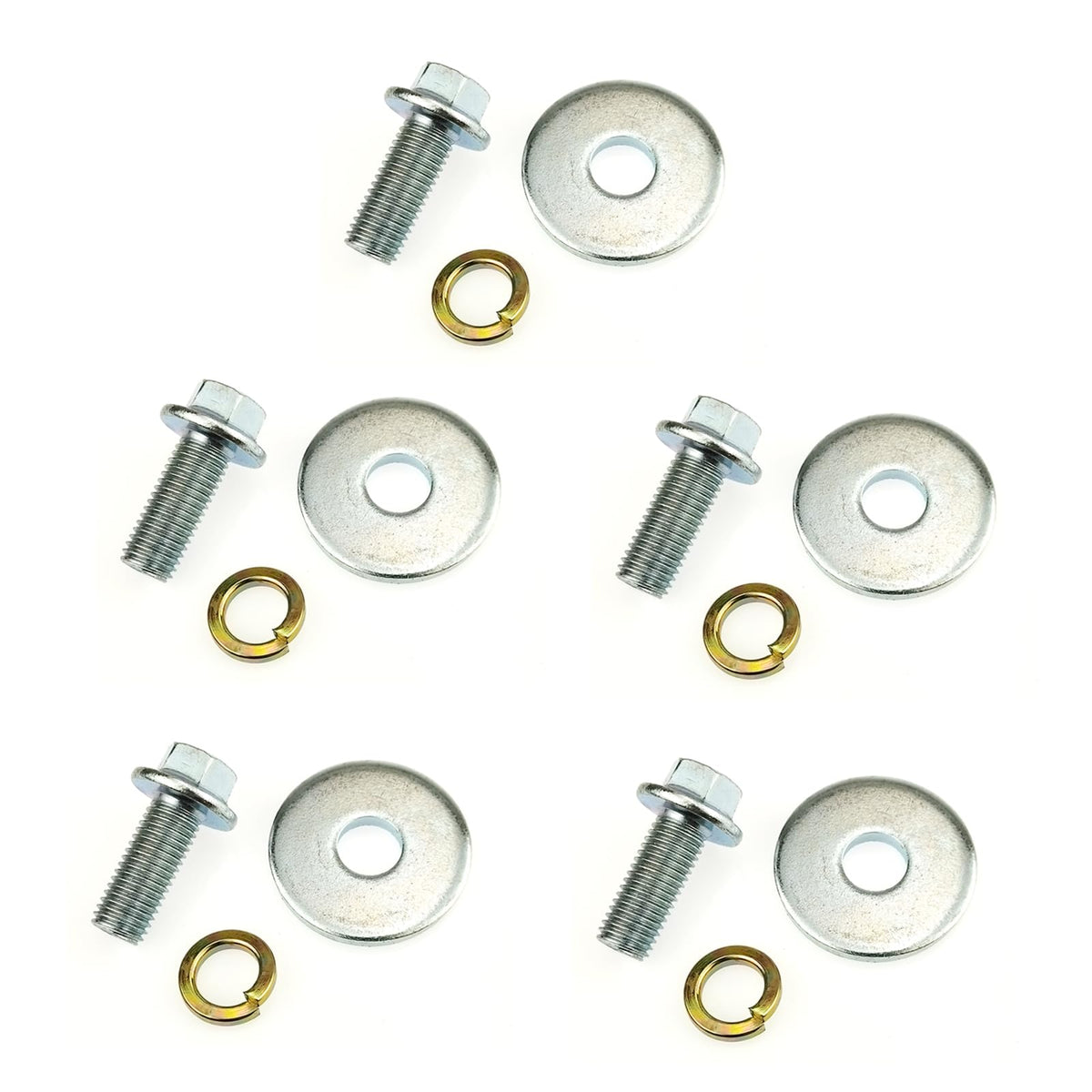 Anp Puauto 3/4 Inch Go Kart Clutch Bolt Kit Predator Engine Clutch And Lock Washer For Go Kart Predator Engines, Minibike And Kart Engine, Bolts For 10/12 Teeth Clutch Bolt Kit(5Pcs)