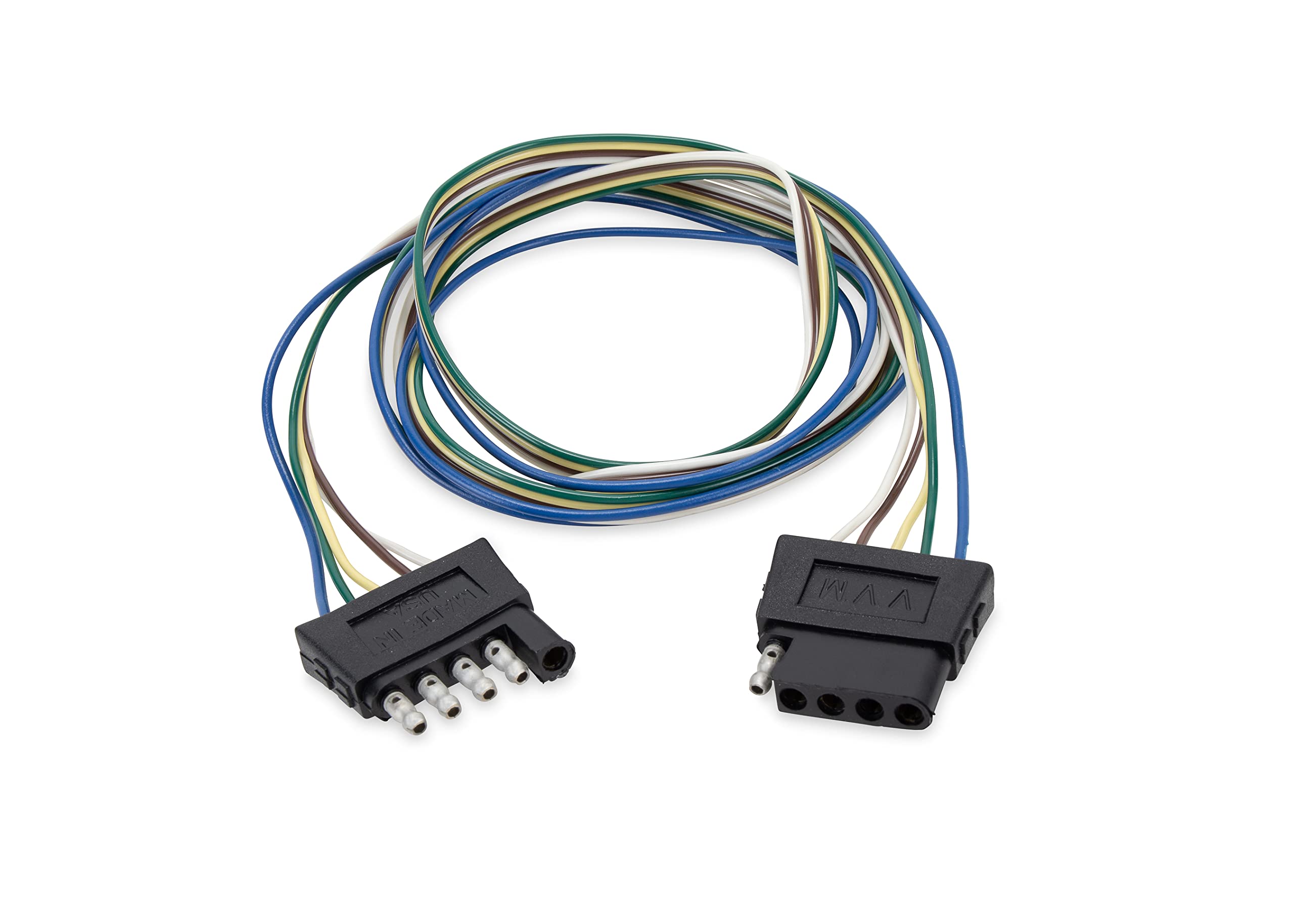 Eaz-Lift 5-Way Flat Trailer Wire Extension | 18-Gauge Wires Measure 60-inches Long | (64856)