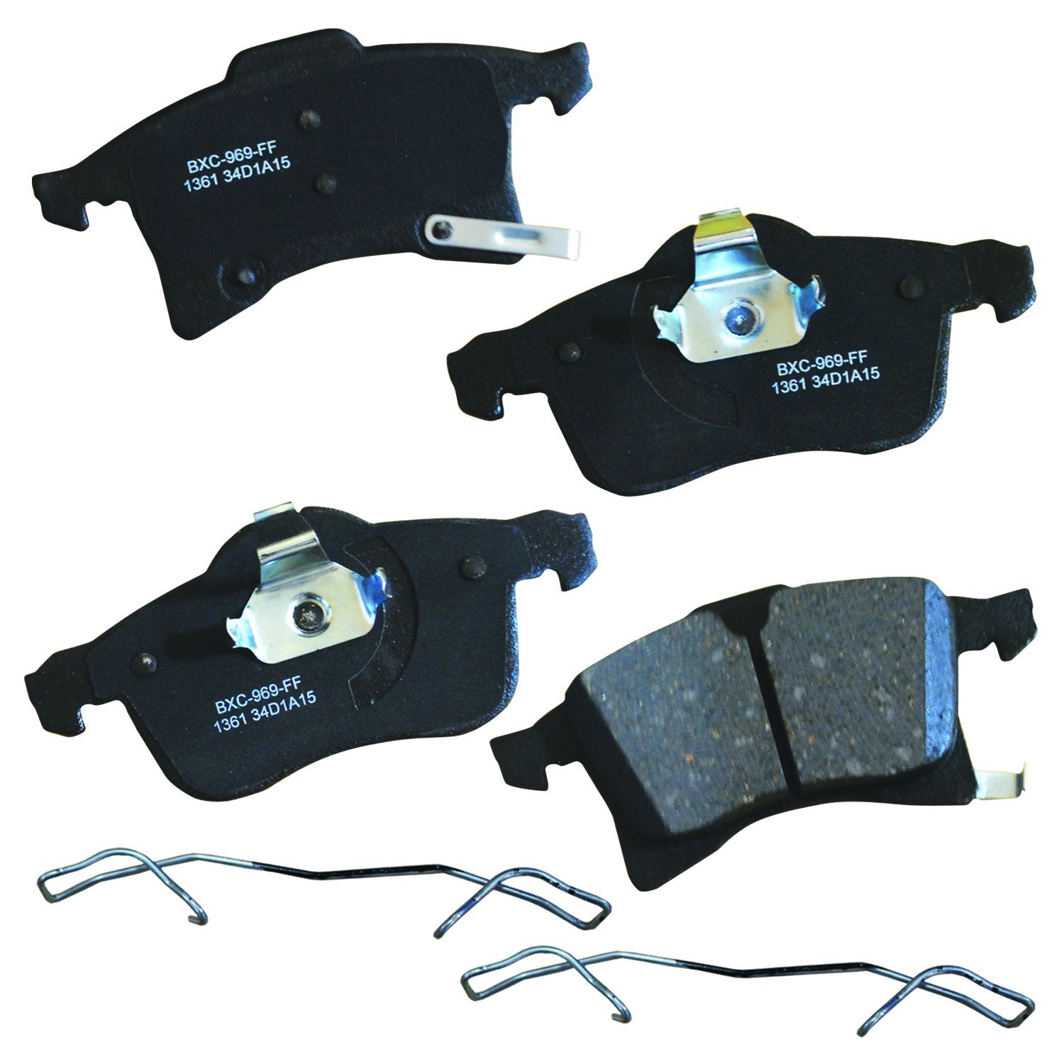 Bendix Premium Sbc1361 Ceramic Front Brake Pads For Chevrolet Astra 2008-2007, Meriva 2008-2007, Zafira 2006, Saturn Astra 2009-