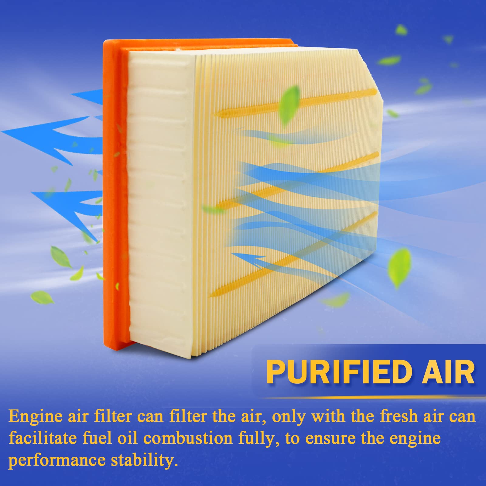 Engine Air Filter For 2018 2019 2020 2021 2022 Jeep Wrangler 2020 2021 Jeep Gladiator 68257030Aa