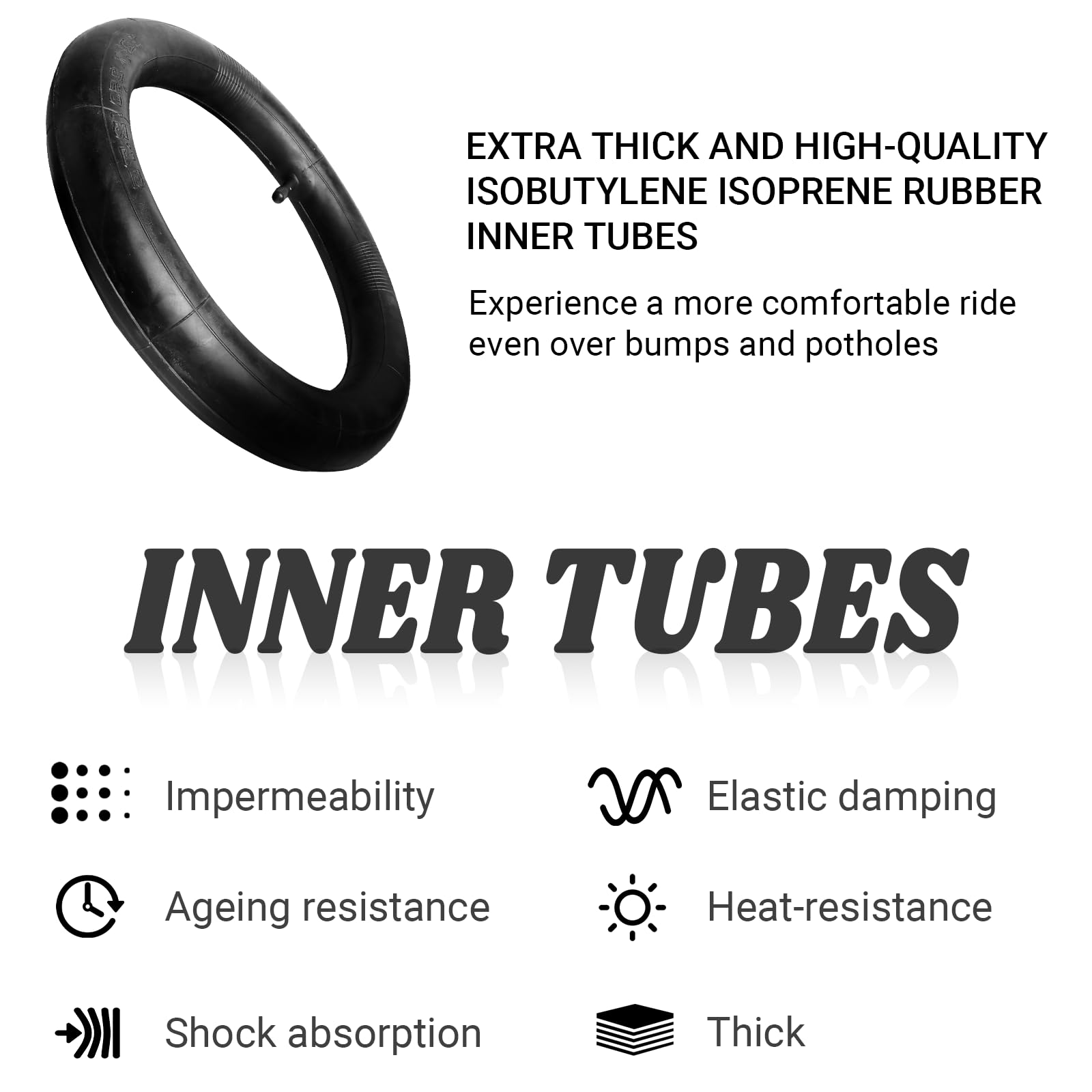 (2 Set) Ar-Pro 12.5 X 2.75 Scooter Replacement Tires And Inner Tubes - Tires And Inner Tubes For Schwinn And Dynacraft Electric Scooters