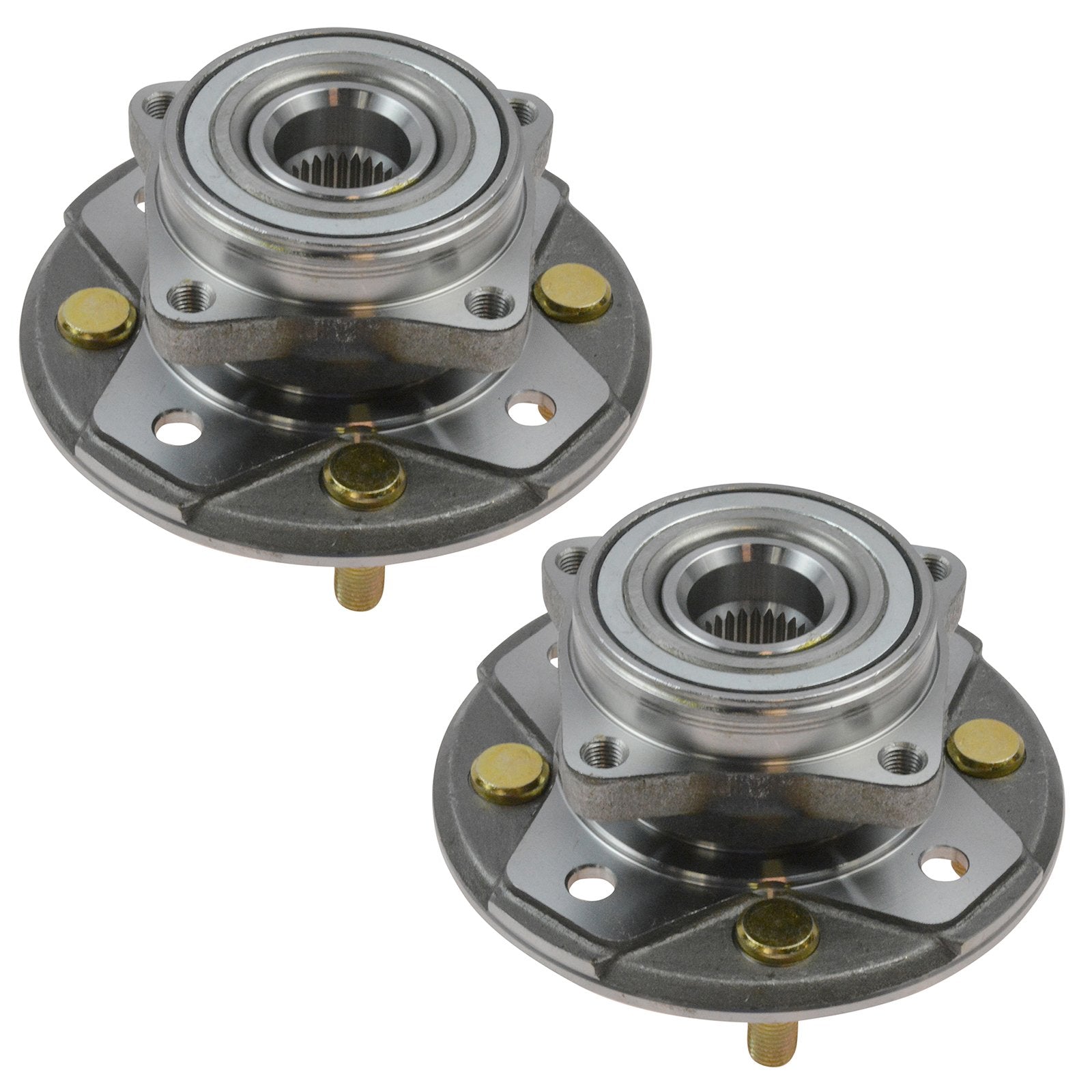 Trq Front Wheel Hub Bearings Assembly Set Compatible With 1997 Acura Cl 1990-1997 Honda Accord