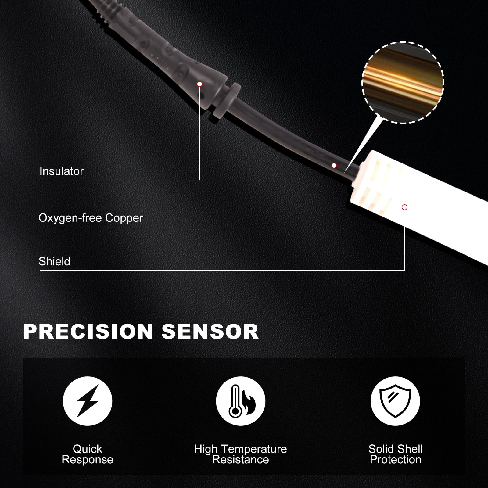 Bapmic 34356779619 Front Brake Pad Wear Sensor Compatible with BMW 325i 325xi 330i 330xi 328i 335i 328xi 335d 335is 335xi 128i 135i