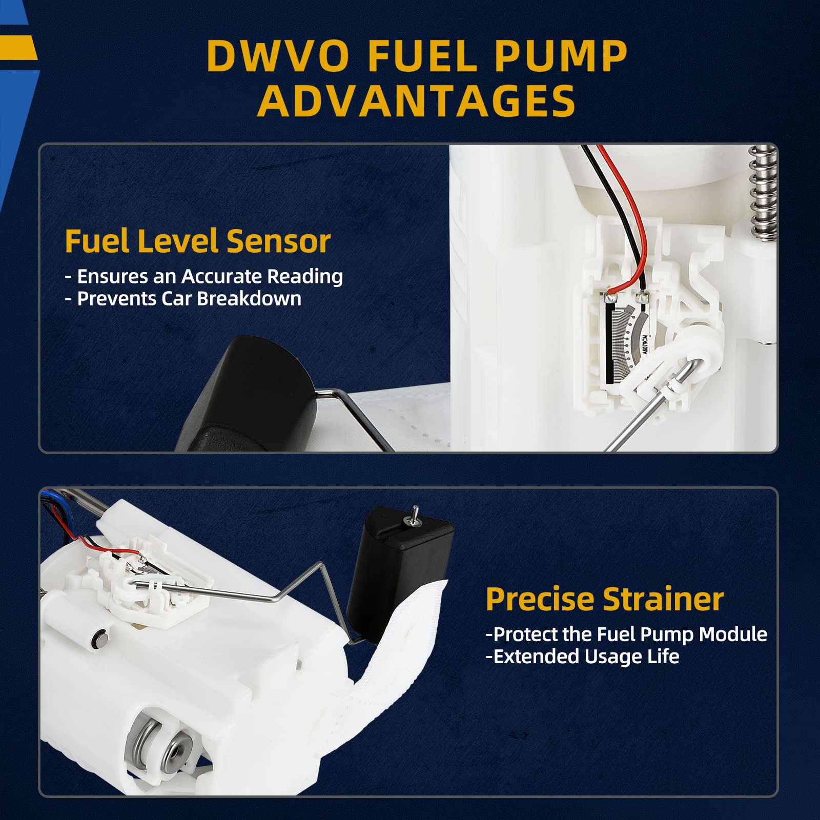 Dwvo Fuel Pump Compatible With Camry 2007 2008 2009 2010 2011 2.4L 2.5L